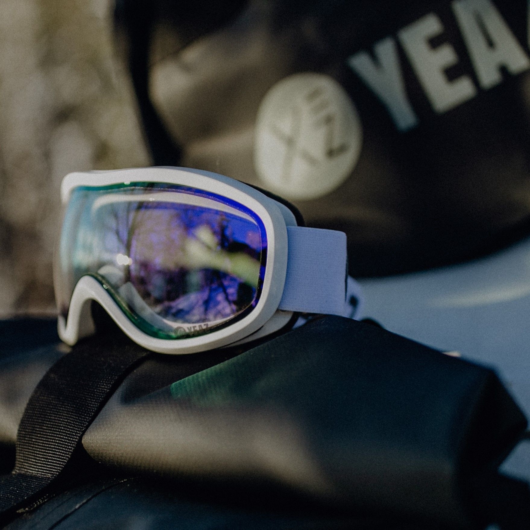 YEAZ Skibrille »Ski- und Snowboard-Brille violett/weiss STEEZE«