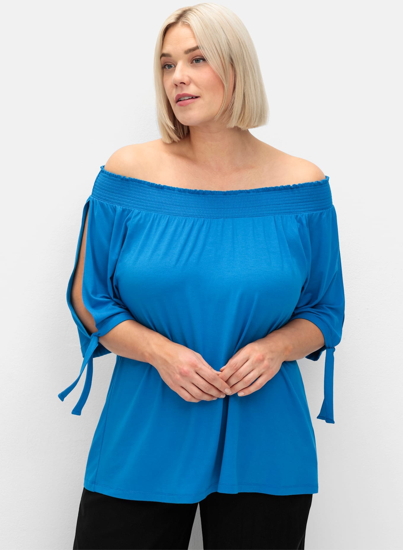 Sheego Carmenshirt "T-Shirt", (1 tlg.) günstig online kaufen