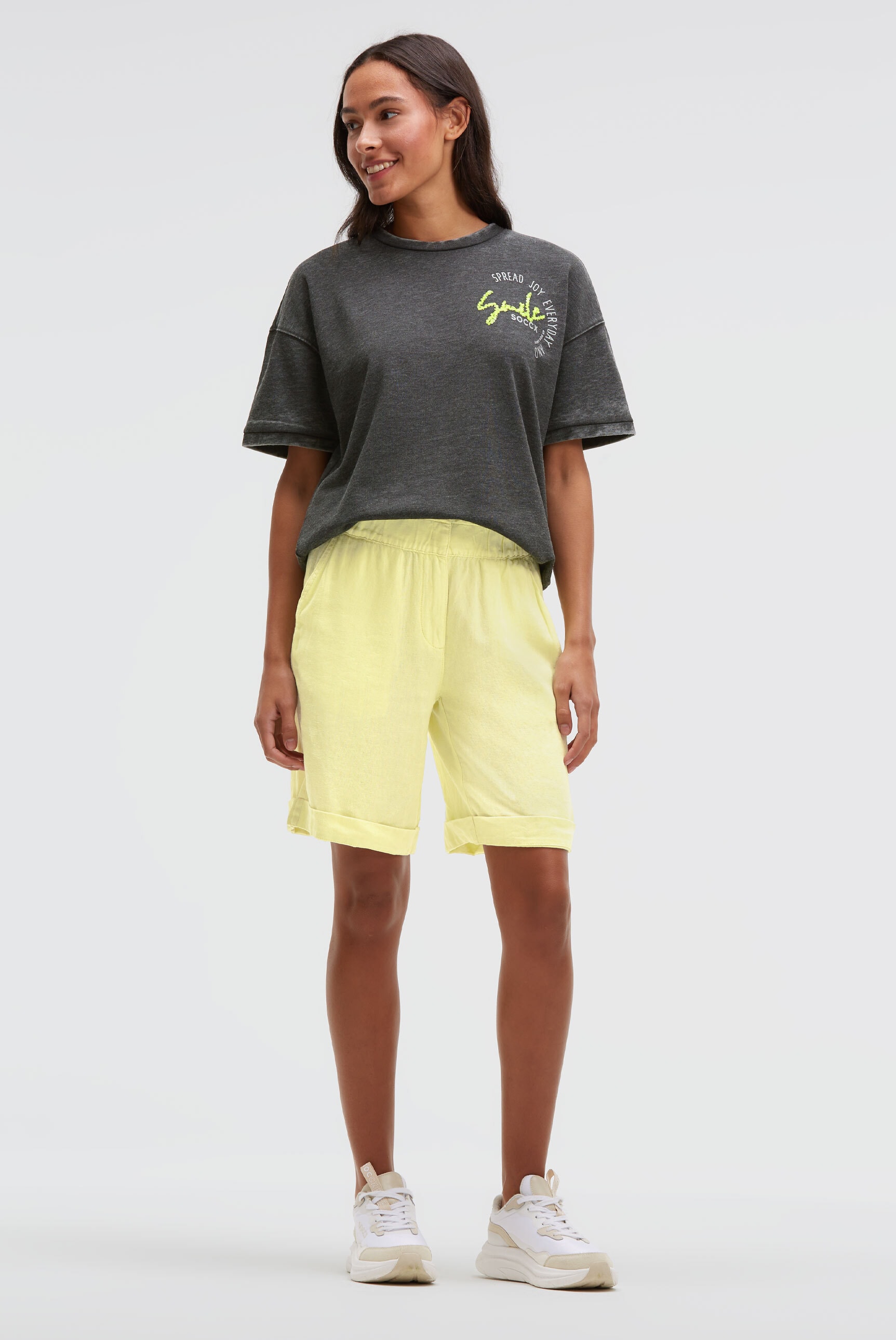 SOCCX Shorts  mit Turn-Up-Saum