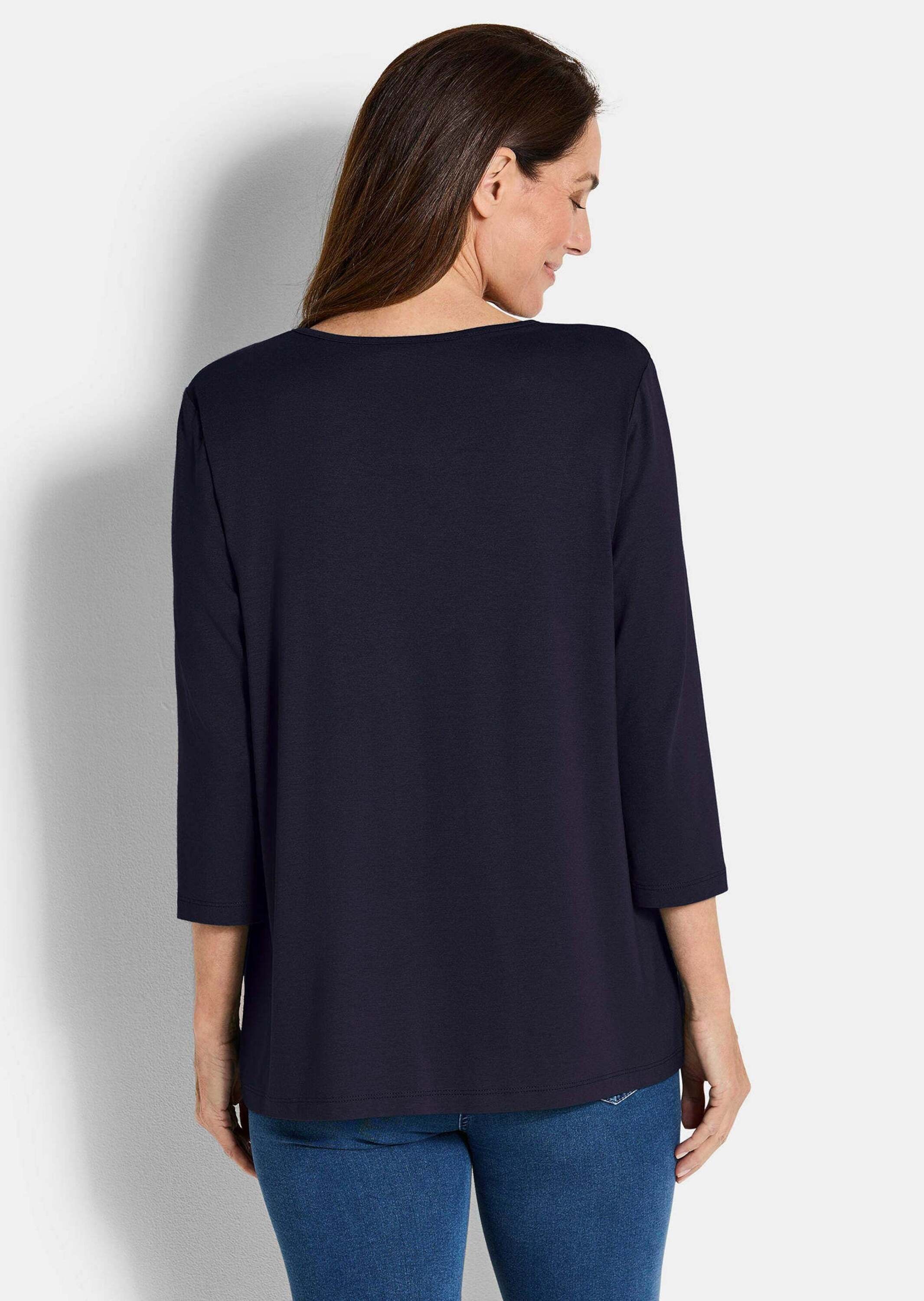 GOLDNER Kurzarmshirt »Feminines Shirt aus Viskose-Jersey«