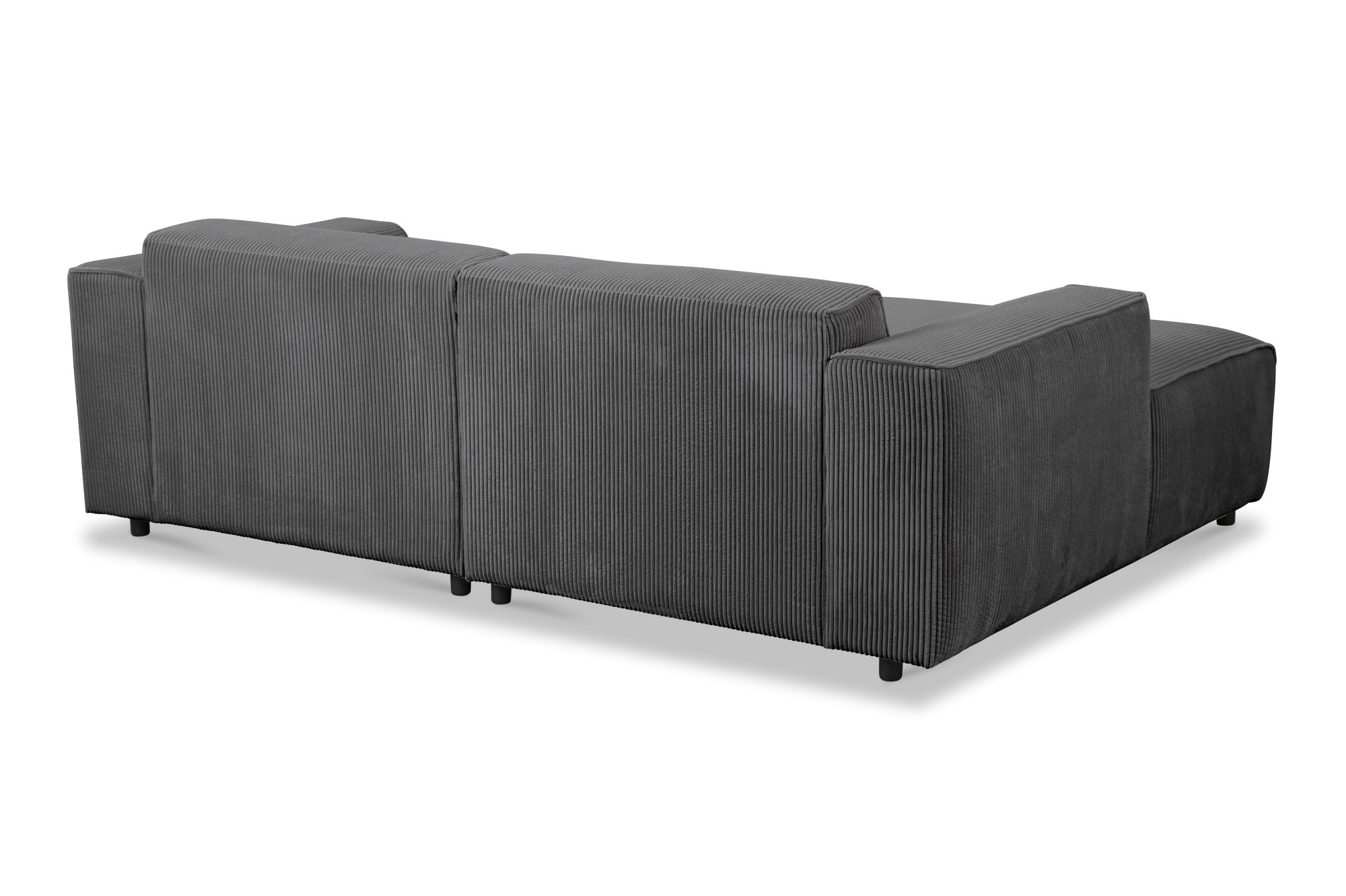 andas Ecksofa »Noord mit Kedernaht, Breite 234 cm, L-Form«, Cord, Struktur, Webstoff, mit Wellenunterfederung, Massivholzrahmen