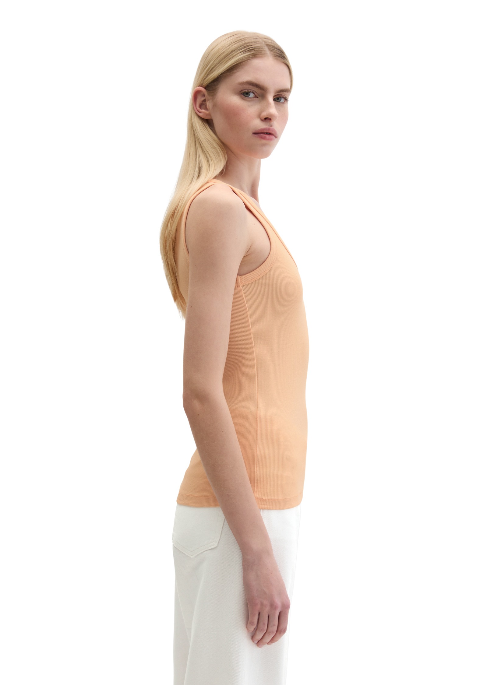 Marc O'Polo T-Shirt »aus elastischem Rippjersey«