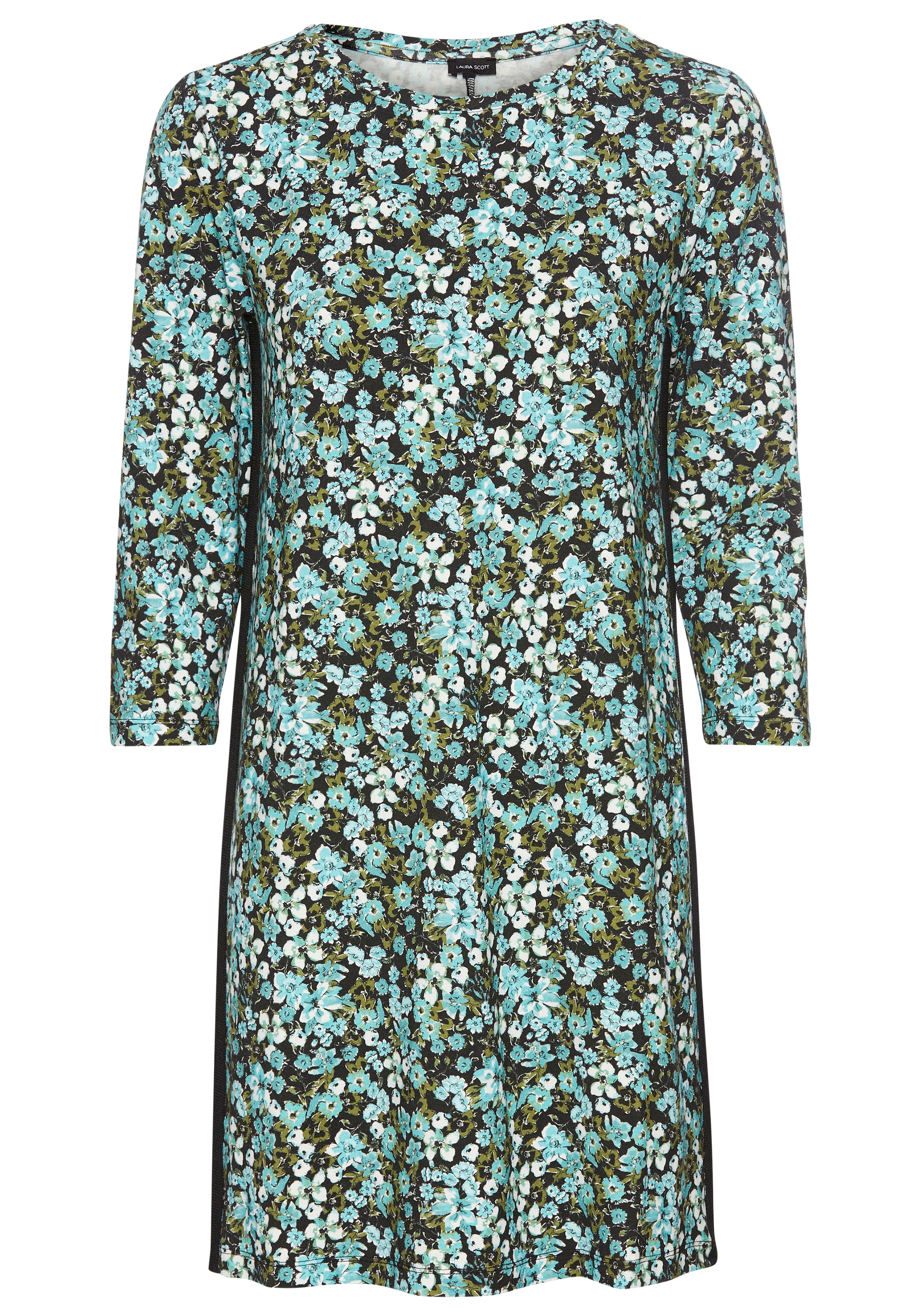 Laura Scott Jerseykleid, mit Kontraststreifen