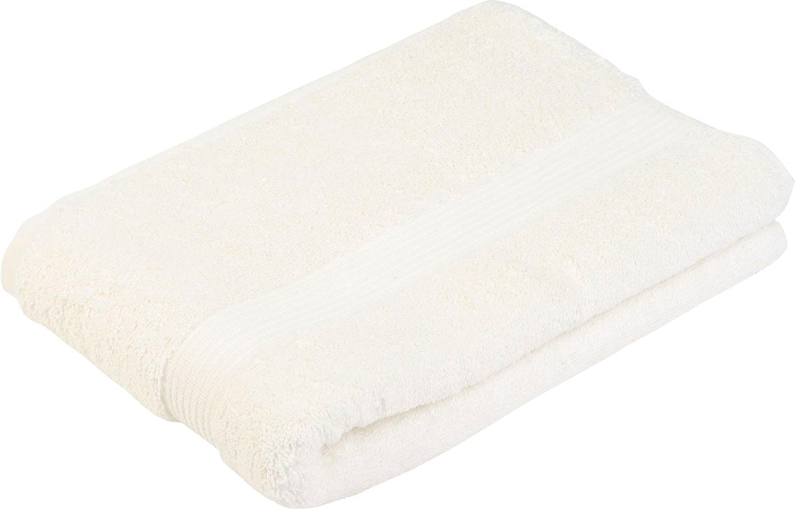 Badetuch GÖZZE, B:70cm L:140cm, beige, Frottier, Obermaterial: 100% Baumwolle, Handtücher, "New York", moderne Uni-Farben, strukturierte Borte, 100%