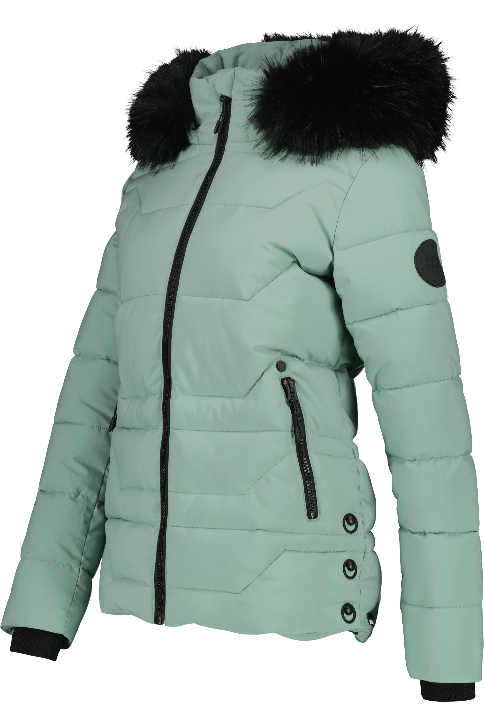 Alife & Kickin Winterjacke »Damen ZophiaAK A«, leicht taillierter Passform, Kapuze und Kunstfell sind abnehmbar