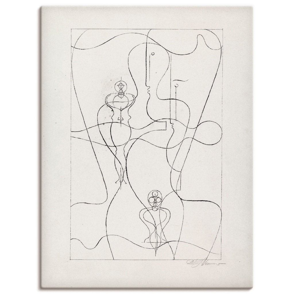 Artland Leinwandbild »Figurenplan. 1920«, Körper, (1 St.)