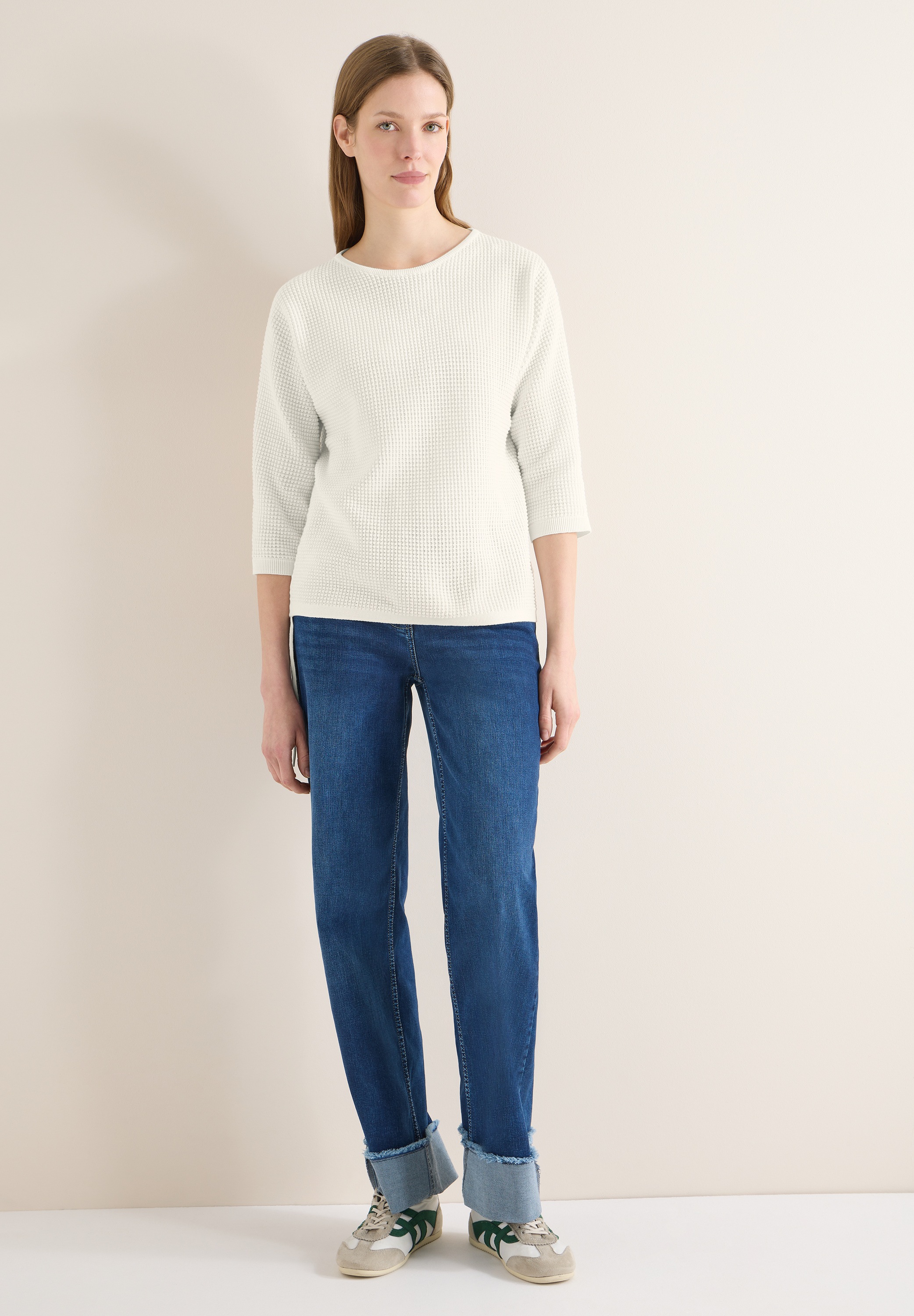 Thumbnail - Cecil 3/4 Arm-Pullover mit Struktur