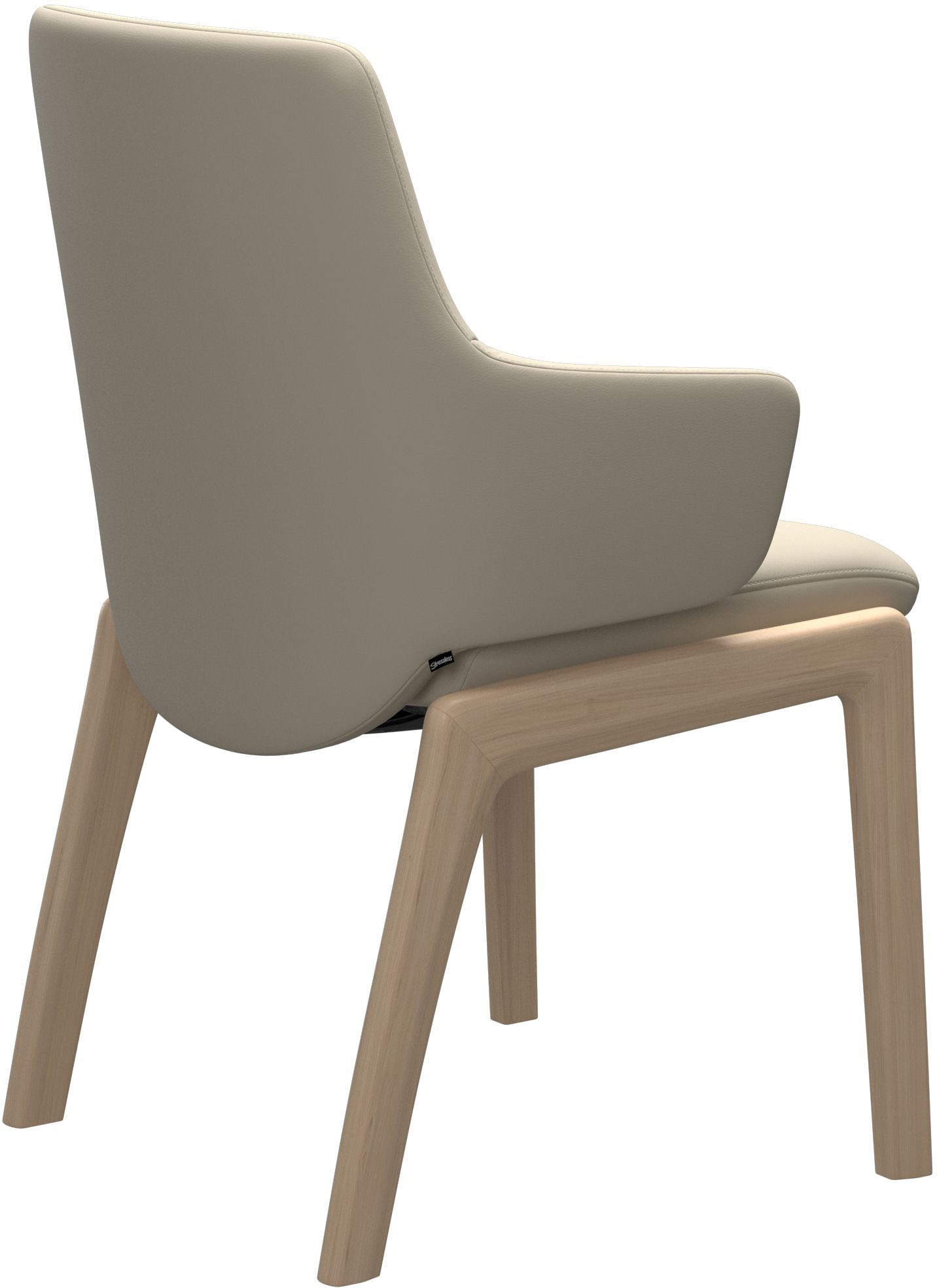 Stressless® Polsterstuhl »Laurel«, Leder BATICK, Low Back mit Armlehne, Größe L, mit abgerundeten Beinen in Walnuss