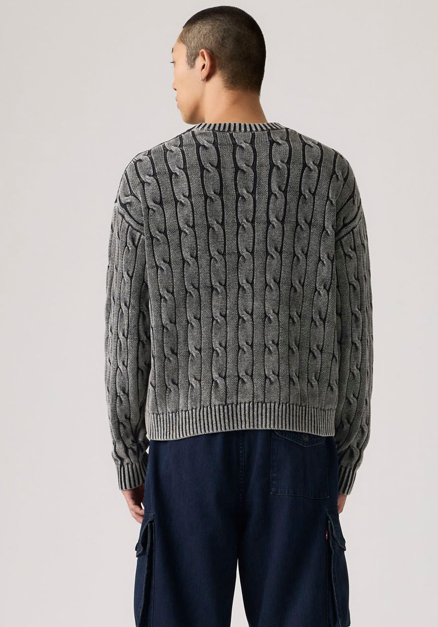 Levi's Carmel Cable Crew Pull Phantom Or XXL 2