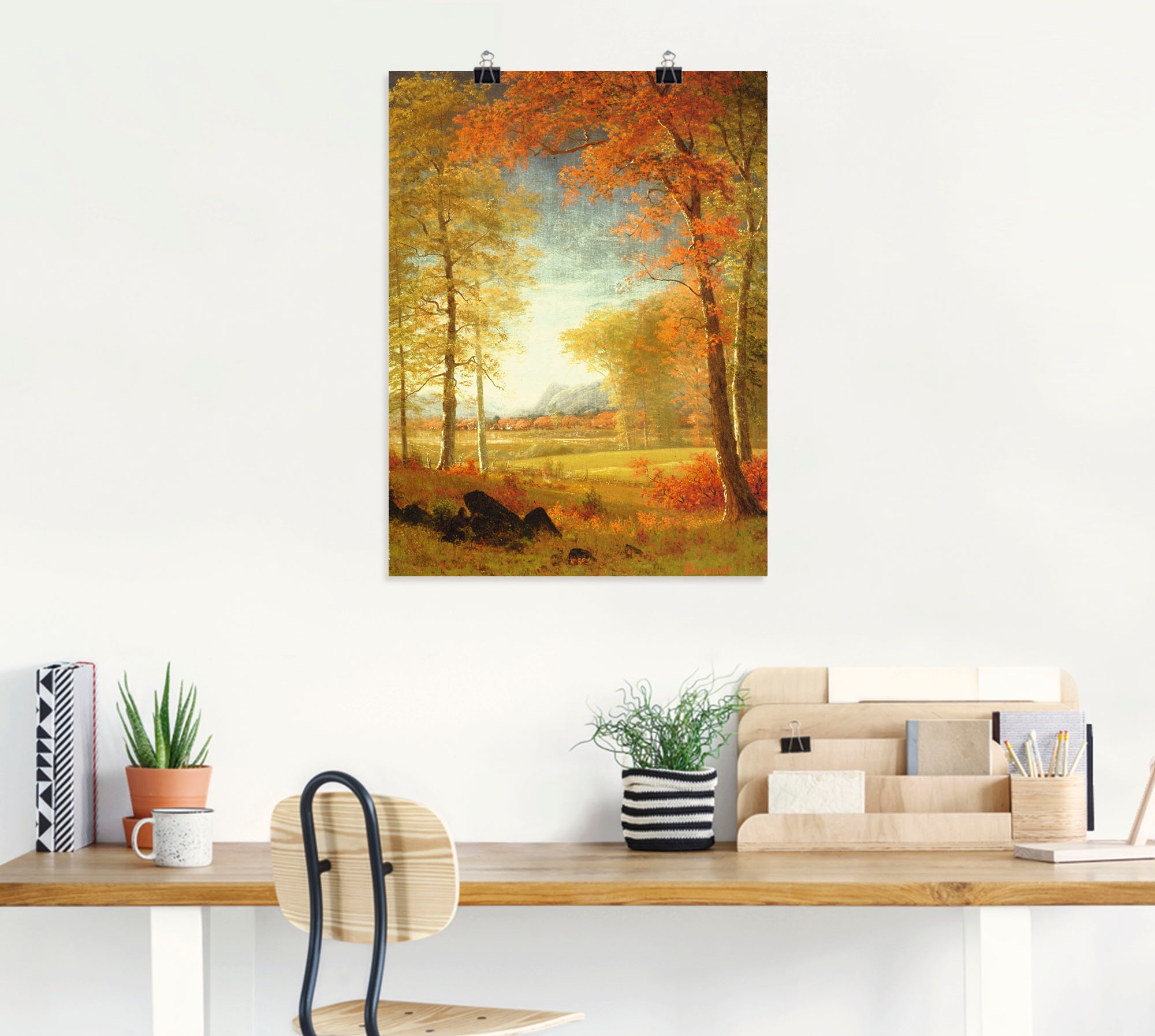 Artland Wandbild »Herbst in Oneida County, New York.«, Felder, (1 St.), als Leinwandbild, Poster in verschied. Größen