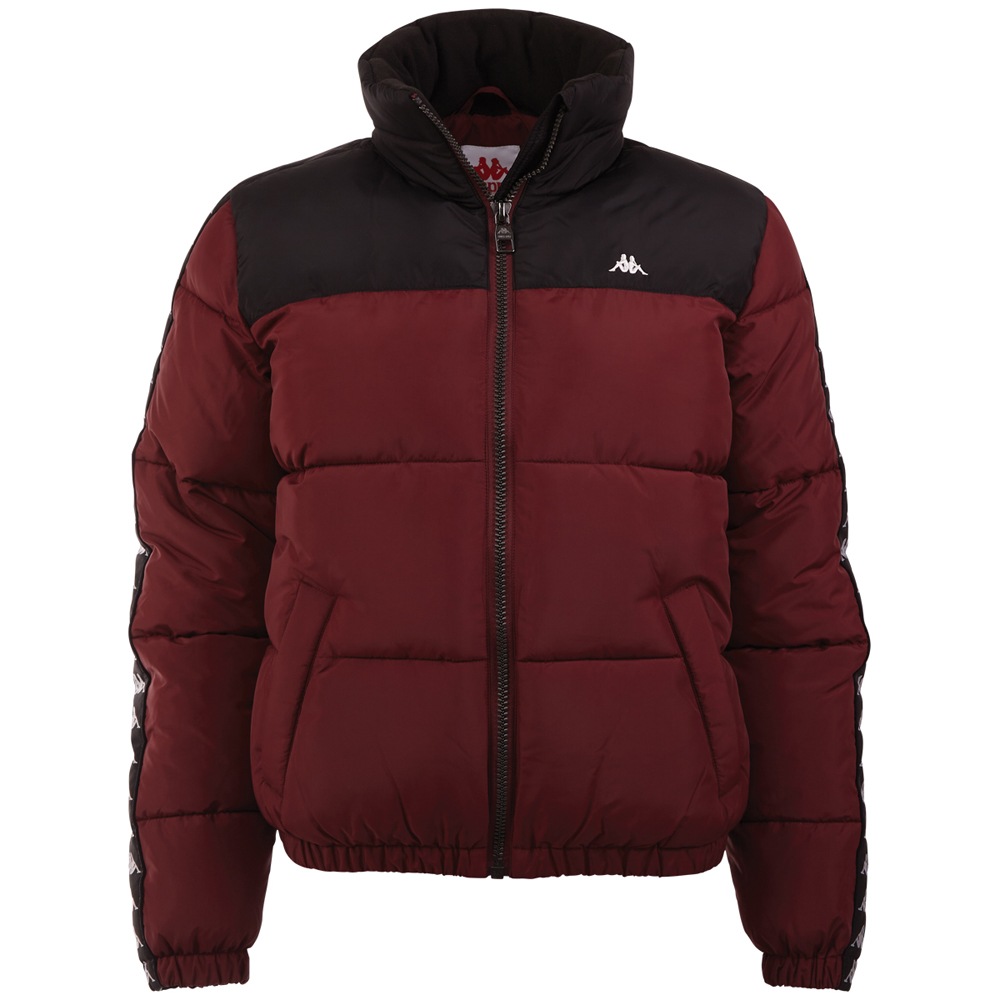 Kappa Steppjacke ohne Kapuze - mit hochwertigem Jacquard Logoband an den Är günstig online kaufen