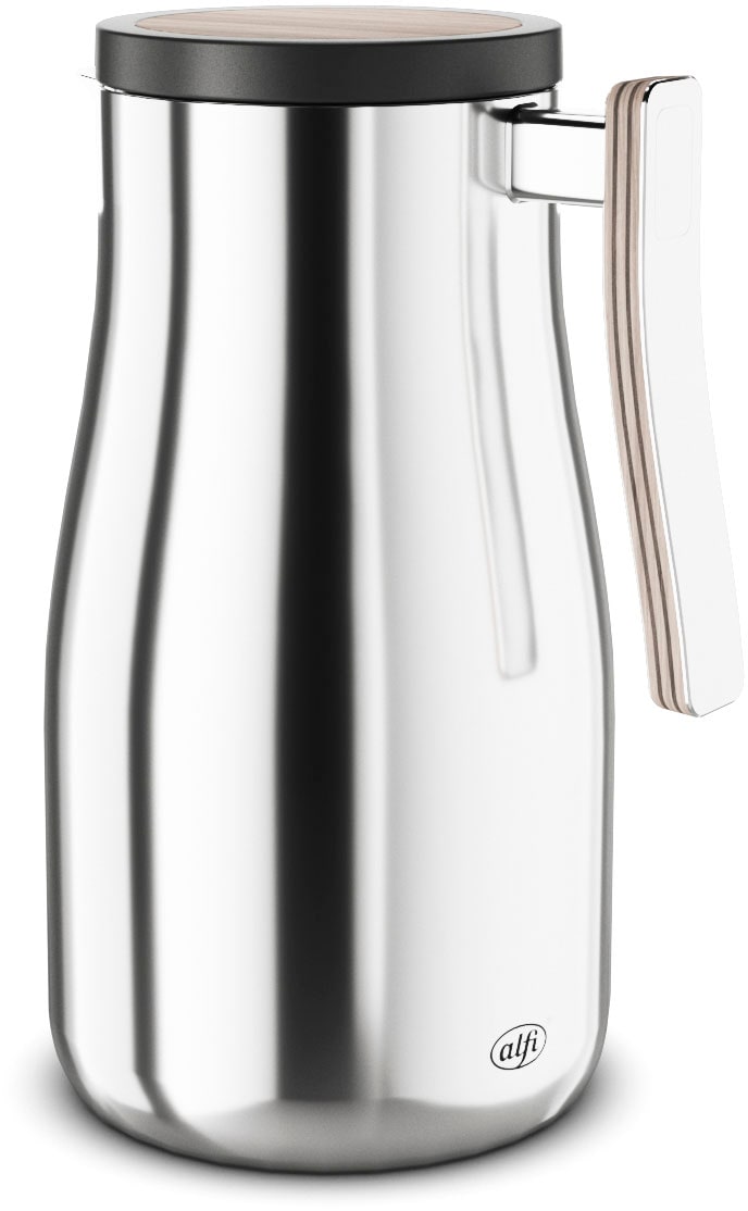 Alfi Isolierkanne »STUDIO ALLURE, aus doppelwandigem Edelstahl«, 1 l, (1 St.), 12h heiß & 24h kalt, ergonomischer Griff, große Öffnung