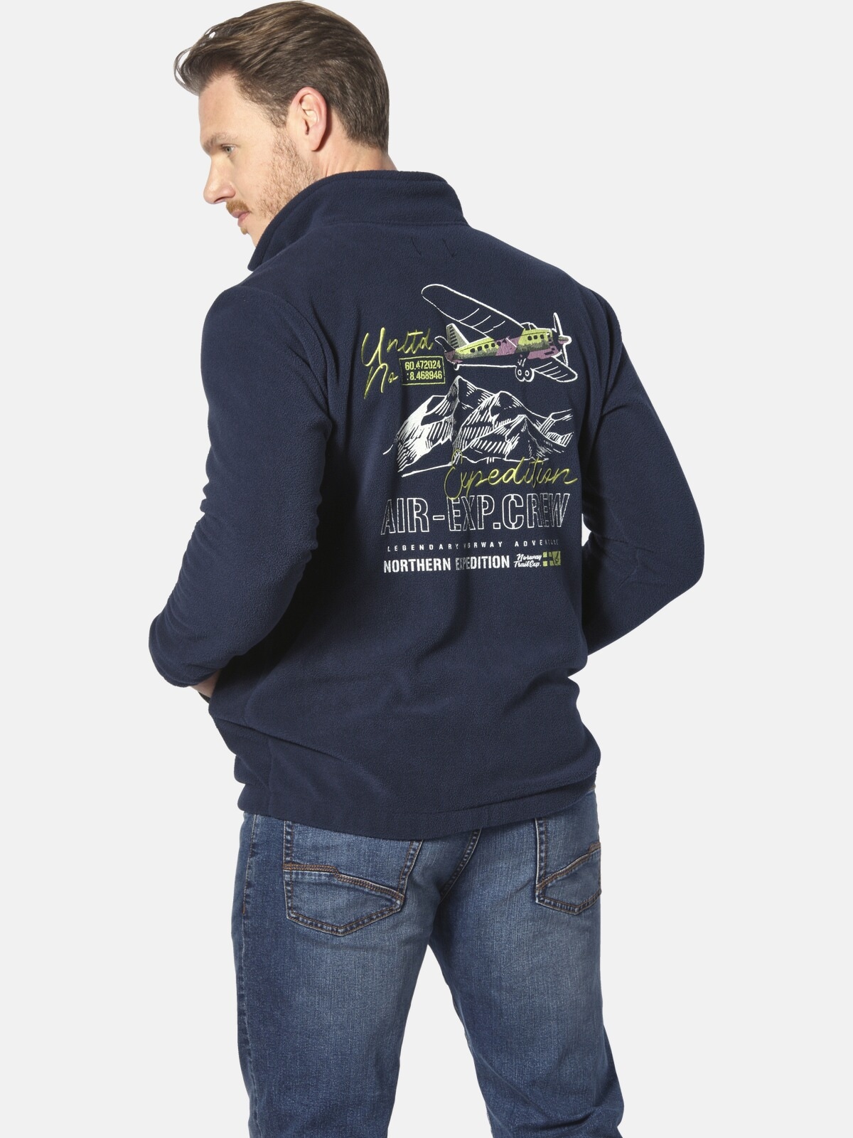 Jan Vanderstorm Sweatjacke »Fleecejacke TERJE«