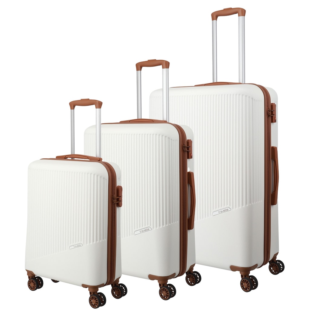 travelite Trolleyset »BALI 4w L/M/S«, (Set, 3 tlg., Hartschalen Trolley Set)