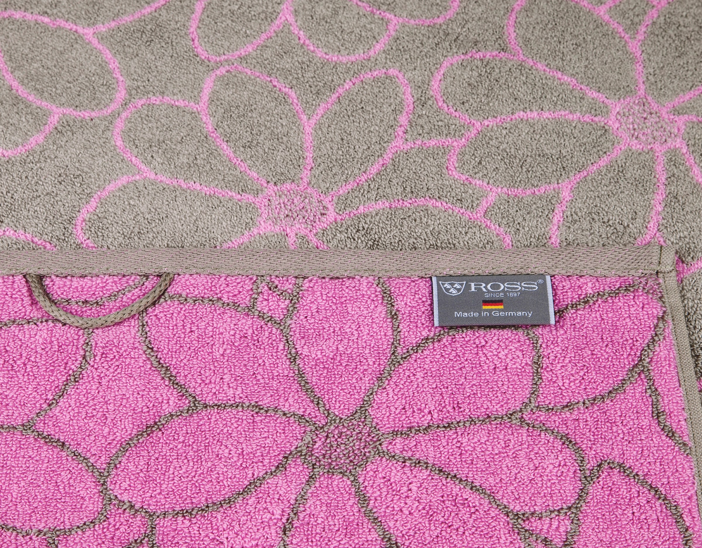 ROSS Handtücher »Blütenfond«, (2 | St.), aus BAUR feinster Mako-Baumwolle