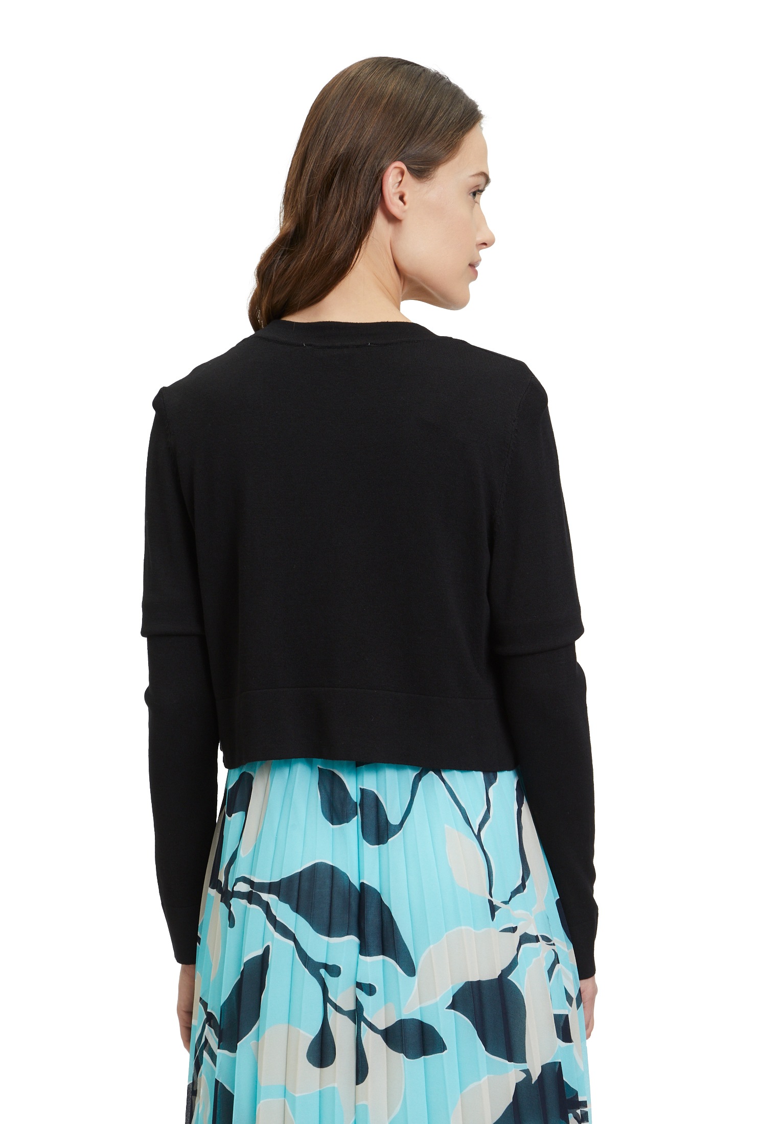 Betty&Co Strickjacke »Betty & Co Strick-Cardigan ohne Verschluss«, Blende