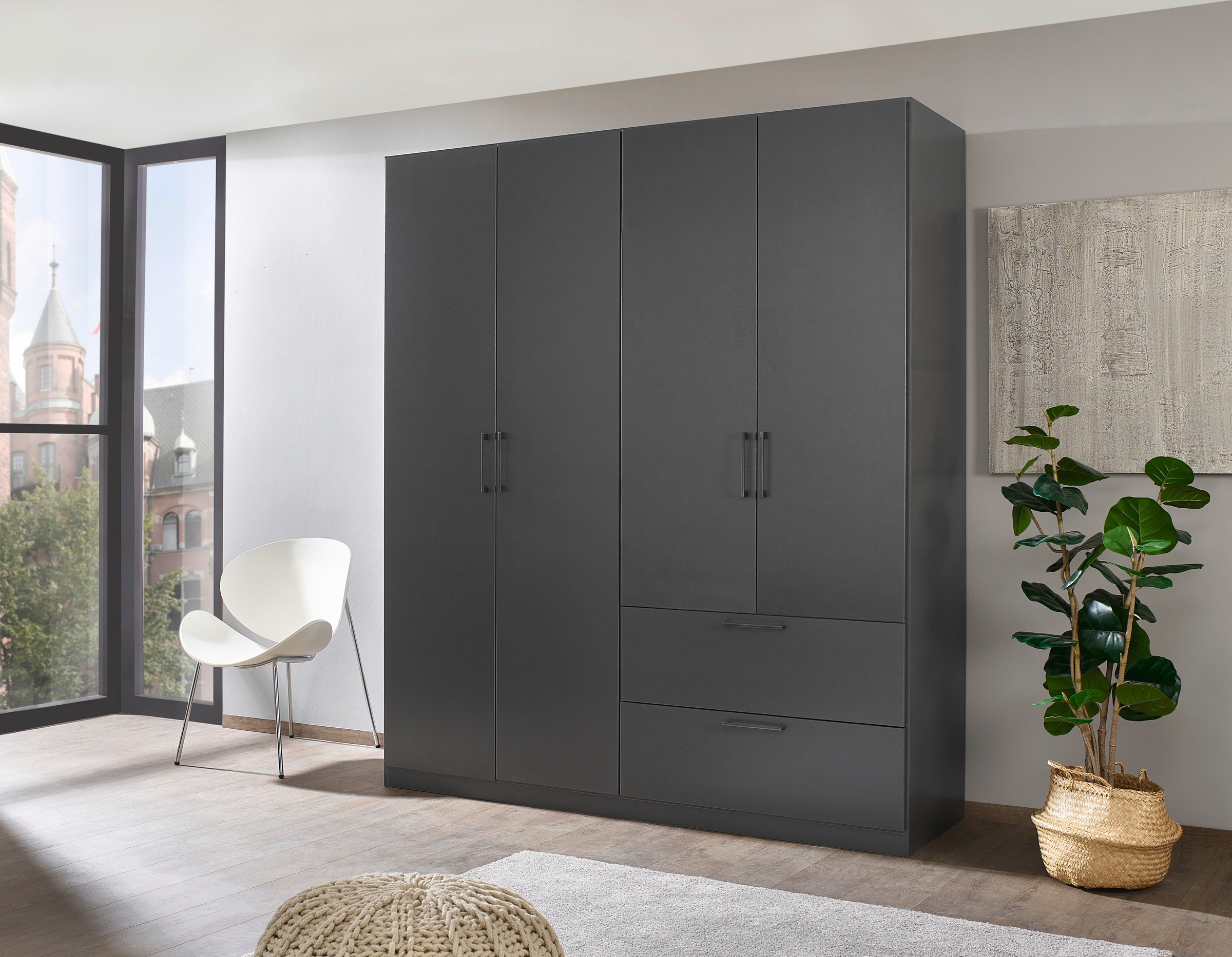 OTTO home Drehtürenschrank "Kleiderschrank Schrank Garderobe Wäscheschrank günstig online kaufen