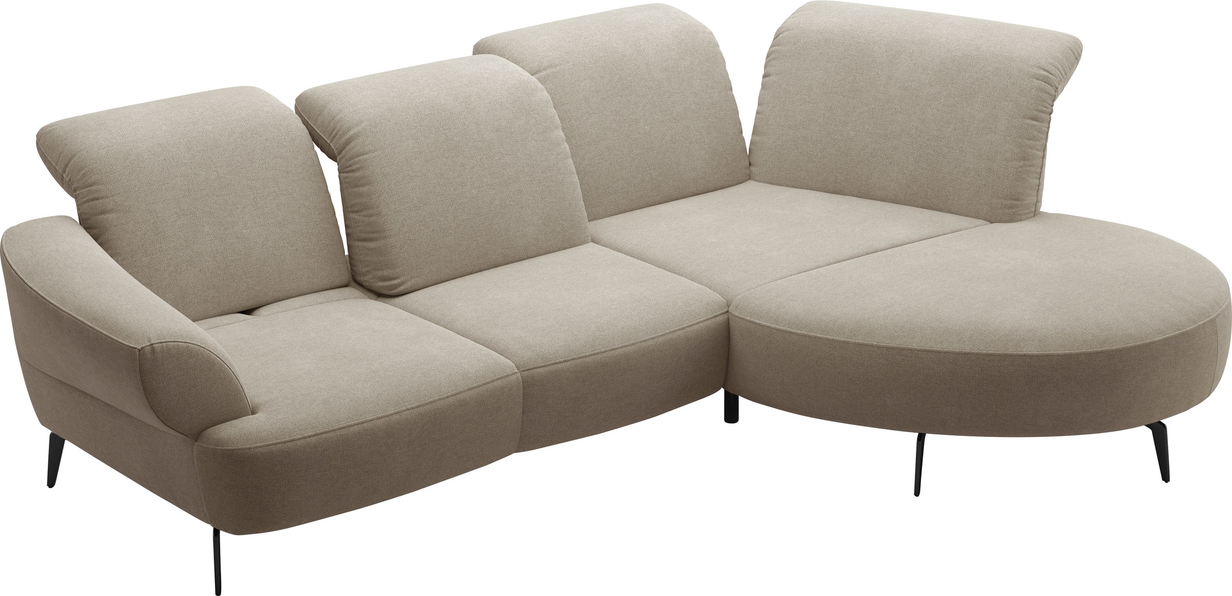 sit&more Ecksofa »Dance«, inkl.System Click&Seat und Sitztiefenverstellung
