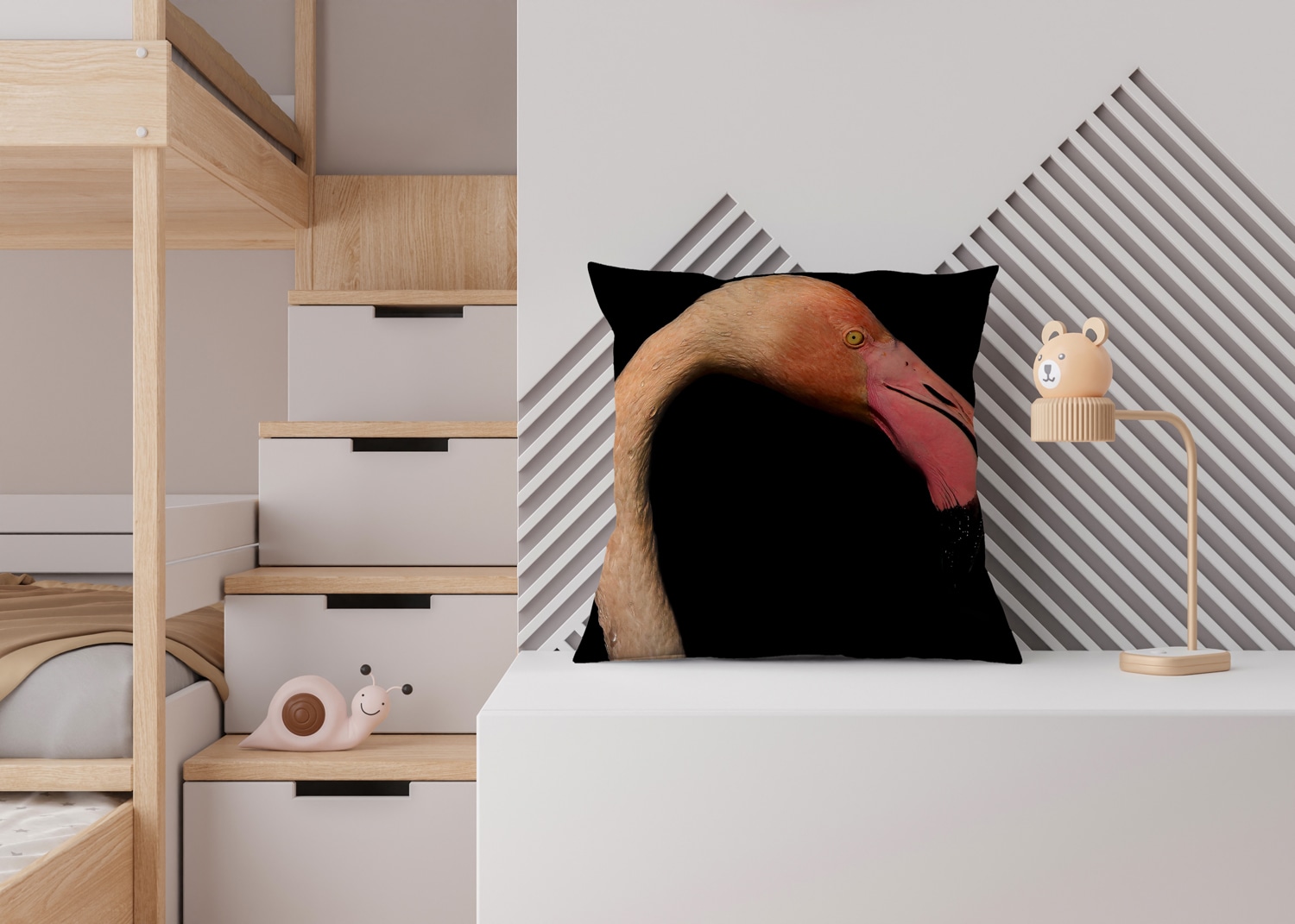 queence Dekokissen »Flamingo«, Kissenhülle mit HD Premium Druck, geruchsneutral, 40x40cm