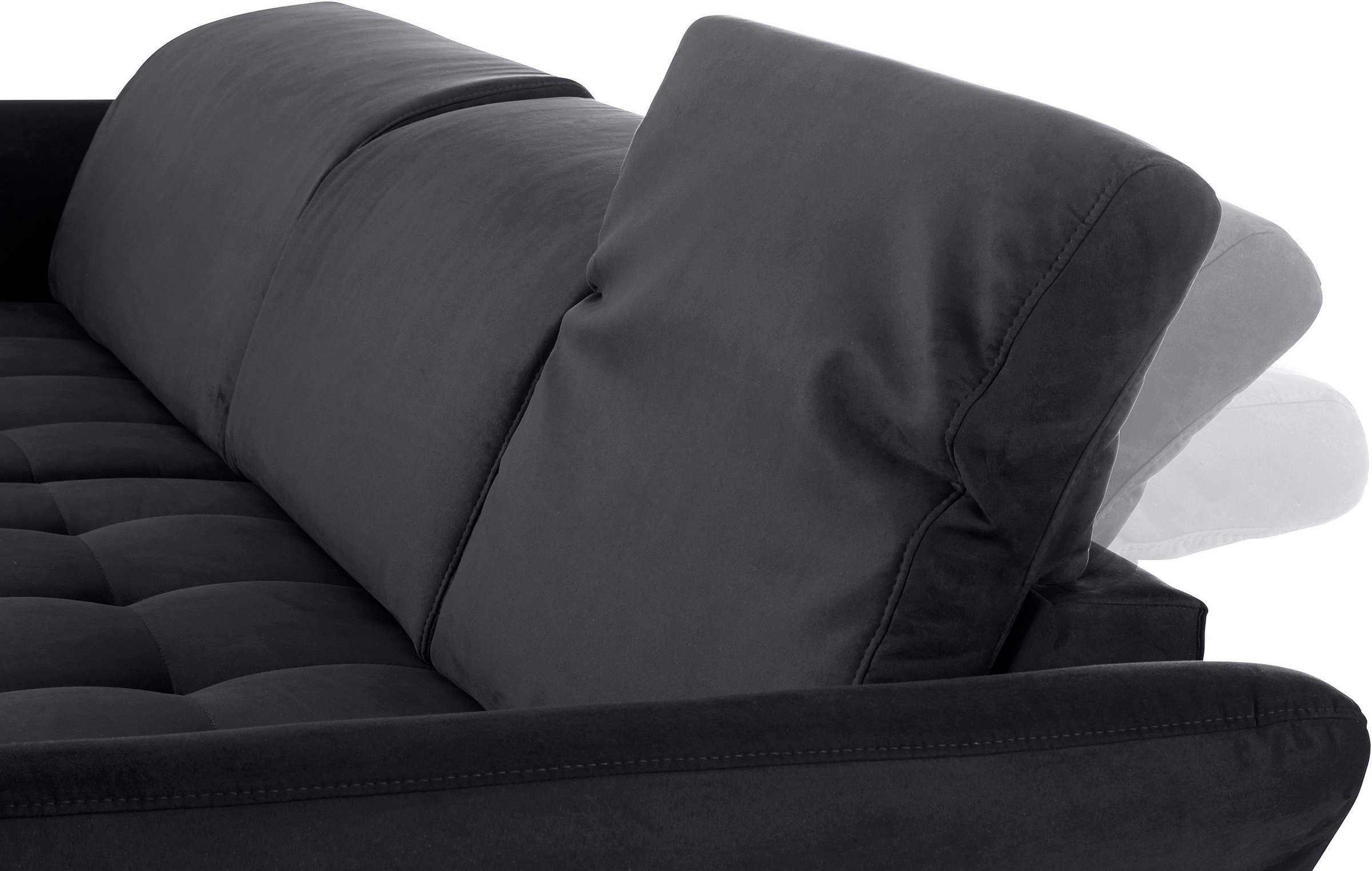 INOSIGN Ecksofa »Fresh L-Form«, Federkern, wahlweise Kopfteilverstellung und motorischer Vorziehsitz
