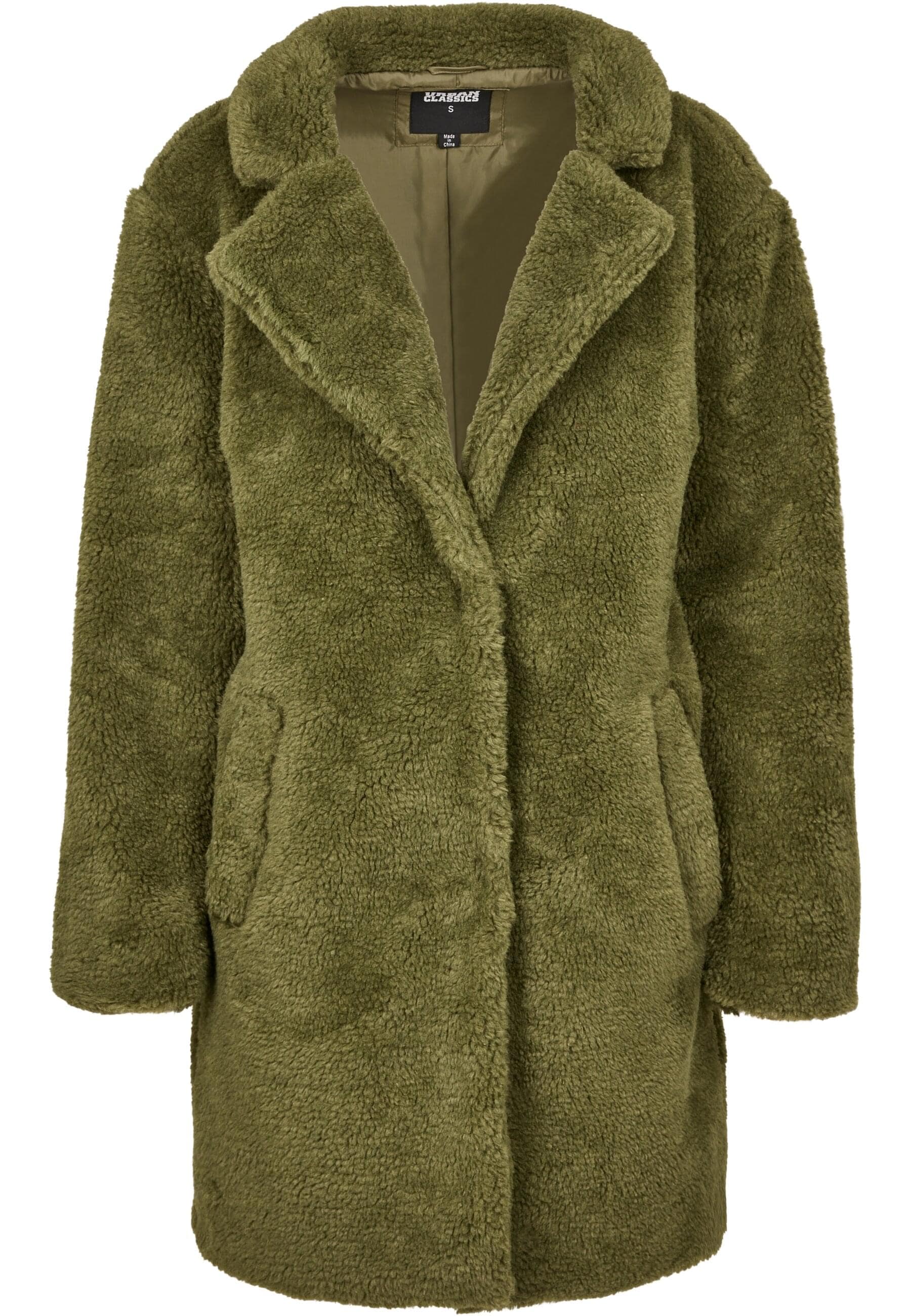 URBAN CLASSICS Parka "Urban Classics Damen Ladies Oversized Sherpa Coat", (1 St.), ohne Kapuze