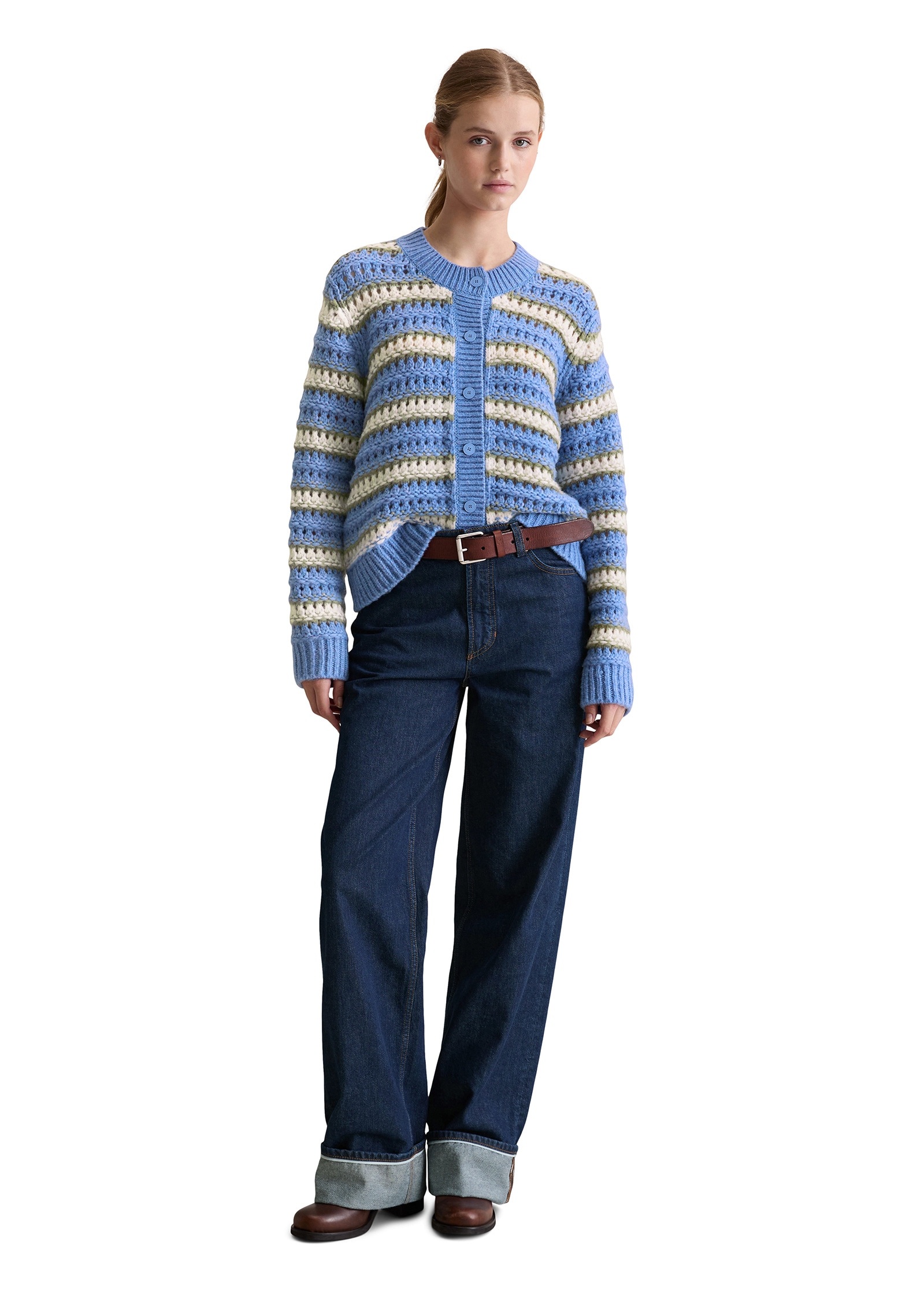 Marc O'Polo DENIM Cardigan »aus softem Schurwolle-Mix«