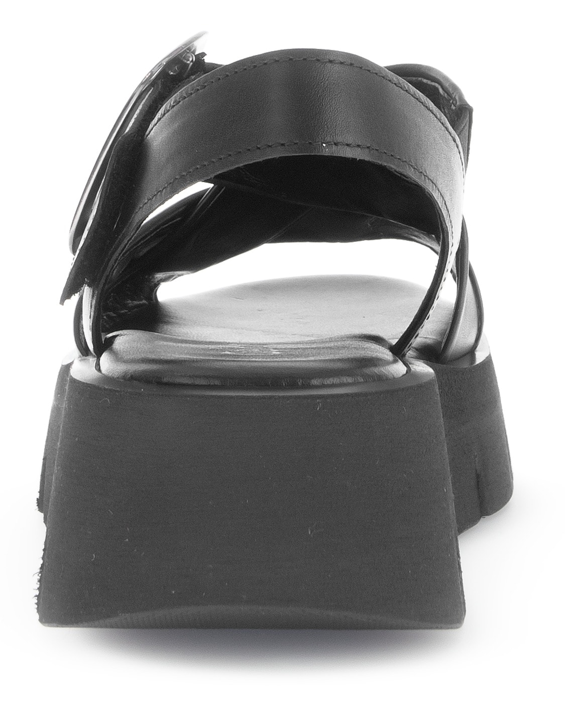 Gabor Sandalette, Plateau, Sommerschuh, Riemchensandale mit großer Zierschnalle