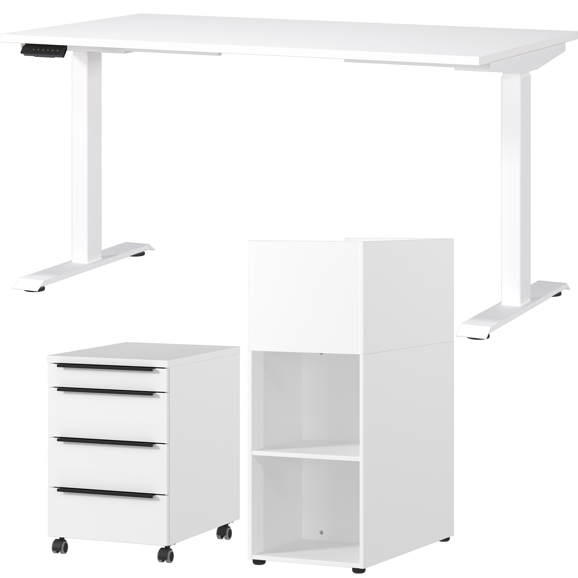 GERMANIA Büromöbel-Set "Mailand" 3 Stk. tlg. inkl. Schreibtisch, Rollcontai günstig online kaufen