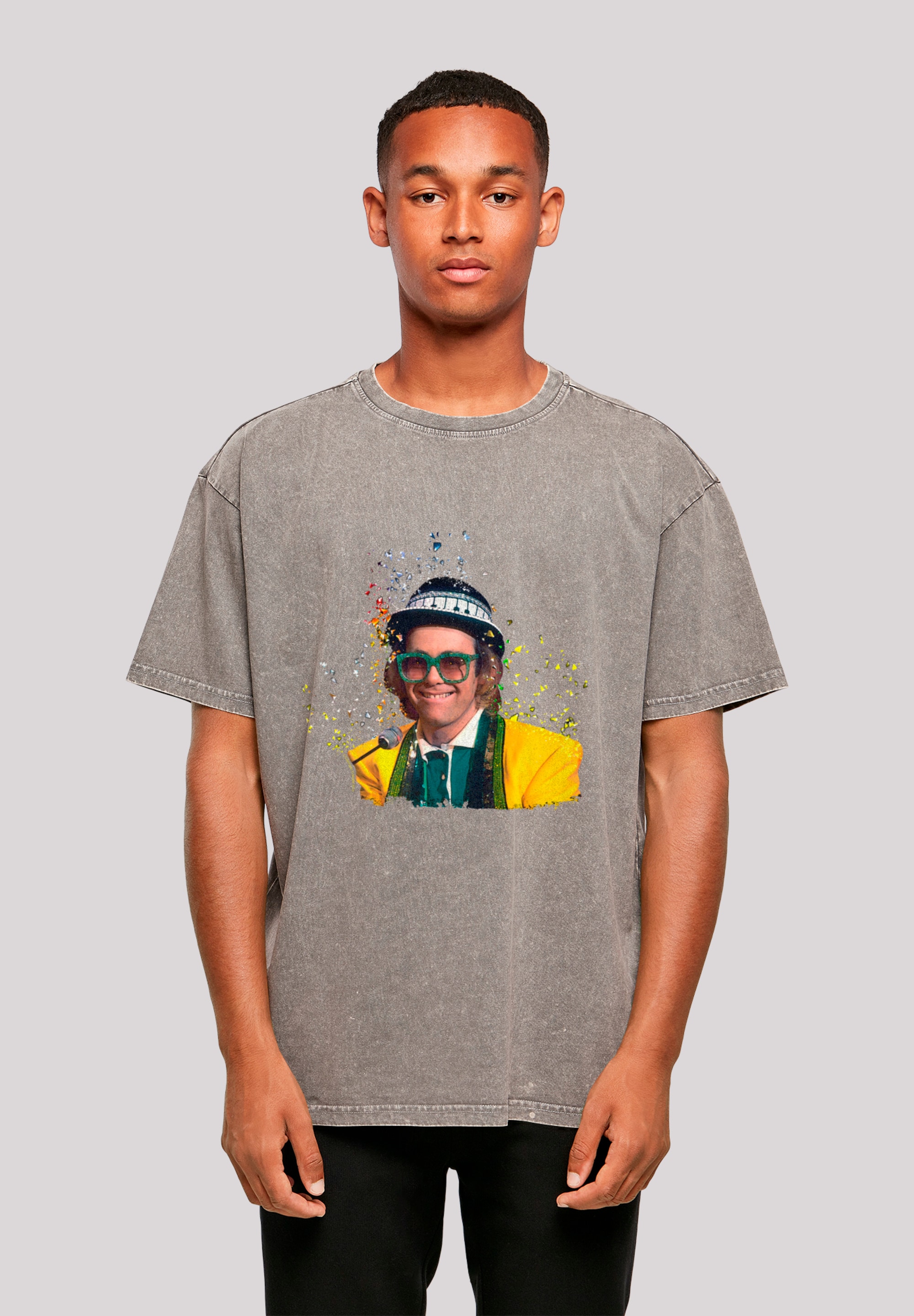 F4NT4STIC T-Shirt "TV Times Elton John At The Piano 1977", Premium Qualität günstig online kaufen