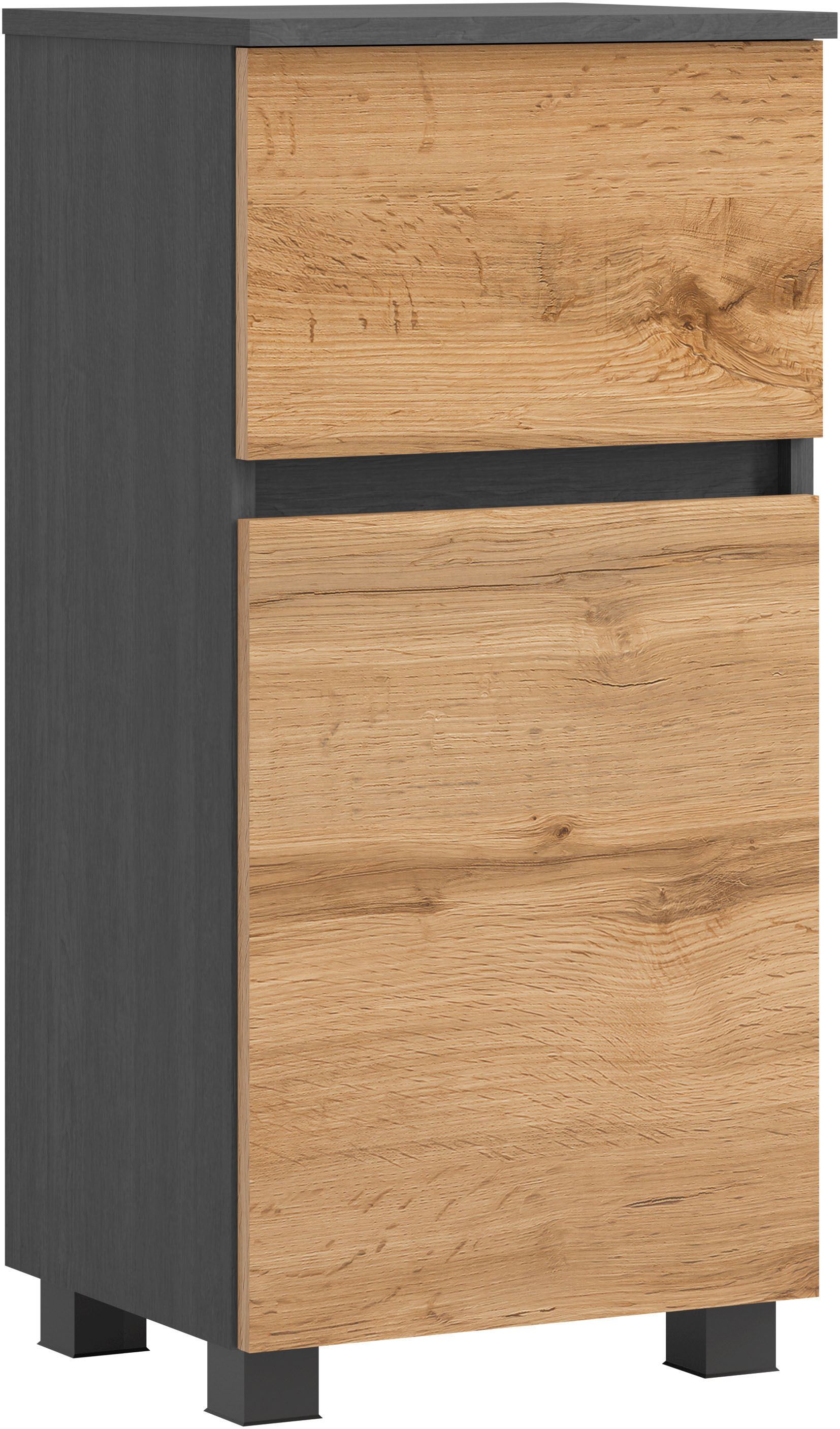 OTTO home Unterschrank "BOZEN, Unterschrank 40 cm" griffloses Design, Maße (B/T/H): 40/35/79 cm