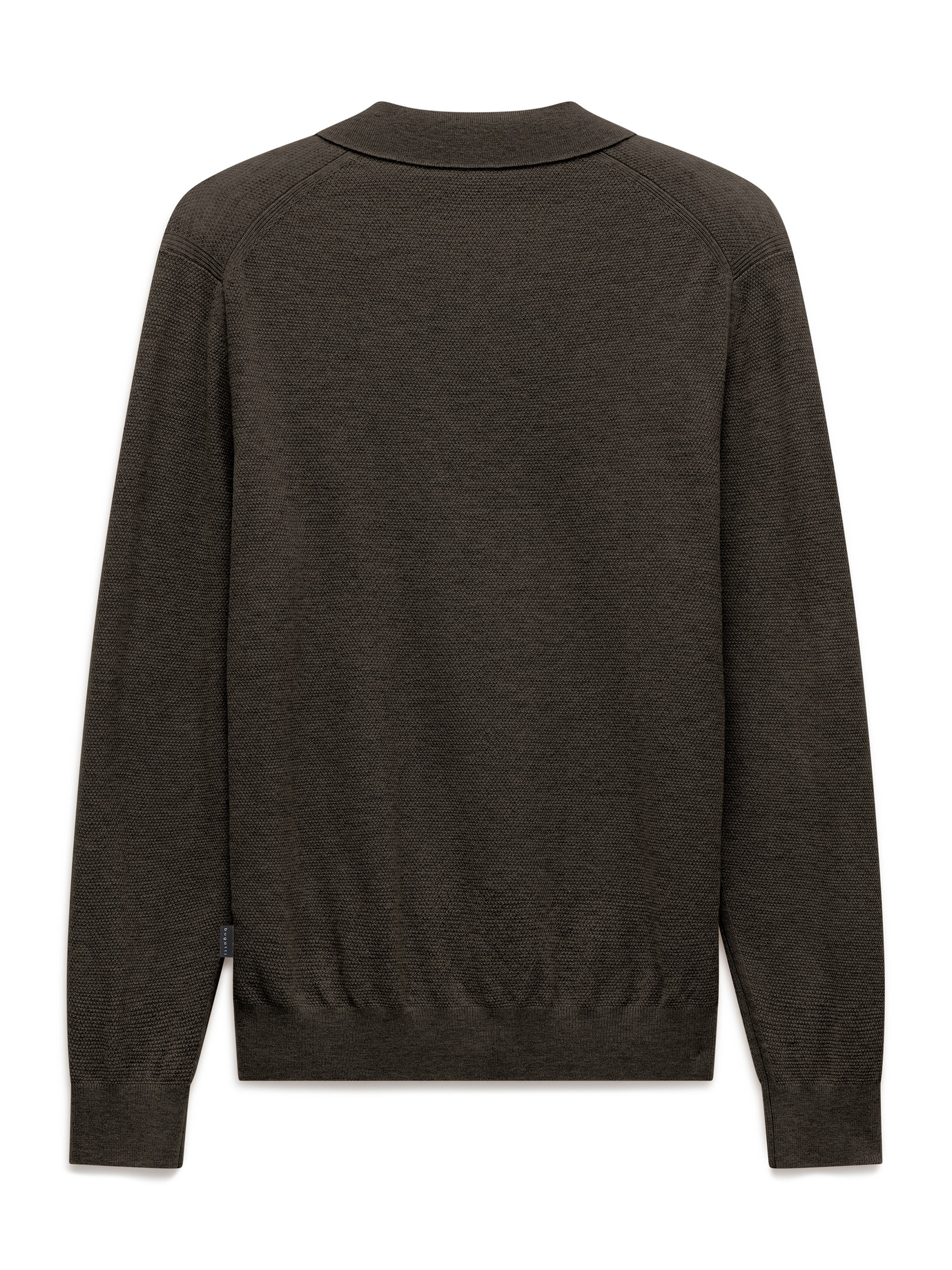 bugatti Poloshirt »Regular Fit« Regular Fit Wollmix Reißverschluss