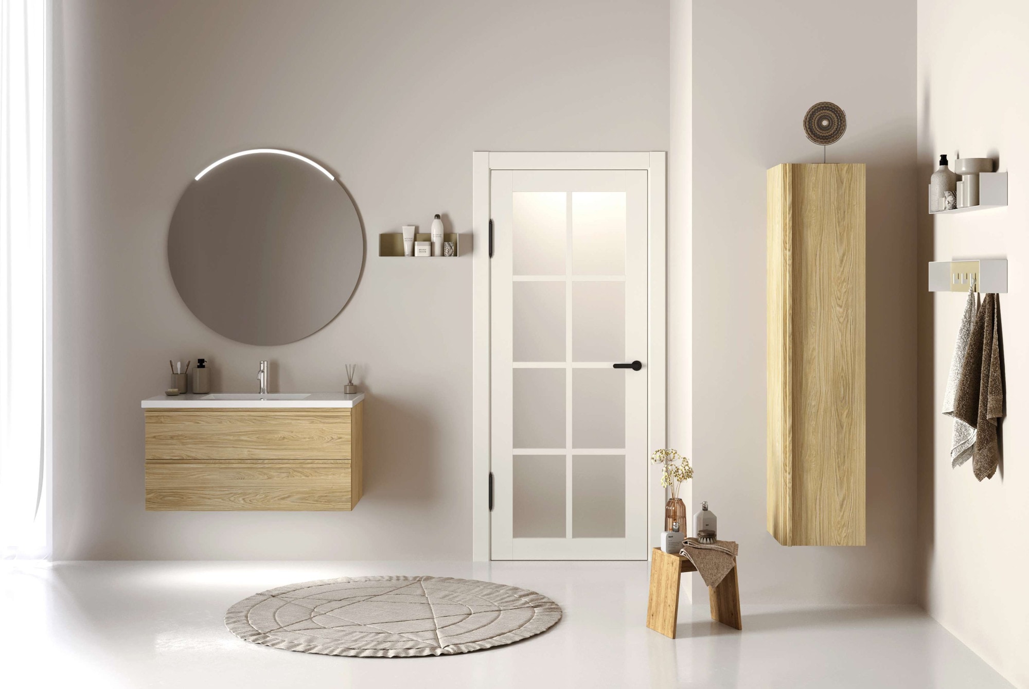 welltime Hochschrank »Only«, Breite 35 cm, Höhe 160 cm, mit Soft-Close-Funktion, FSC®