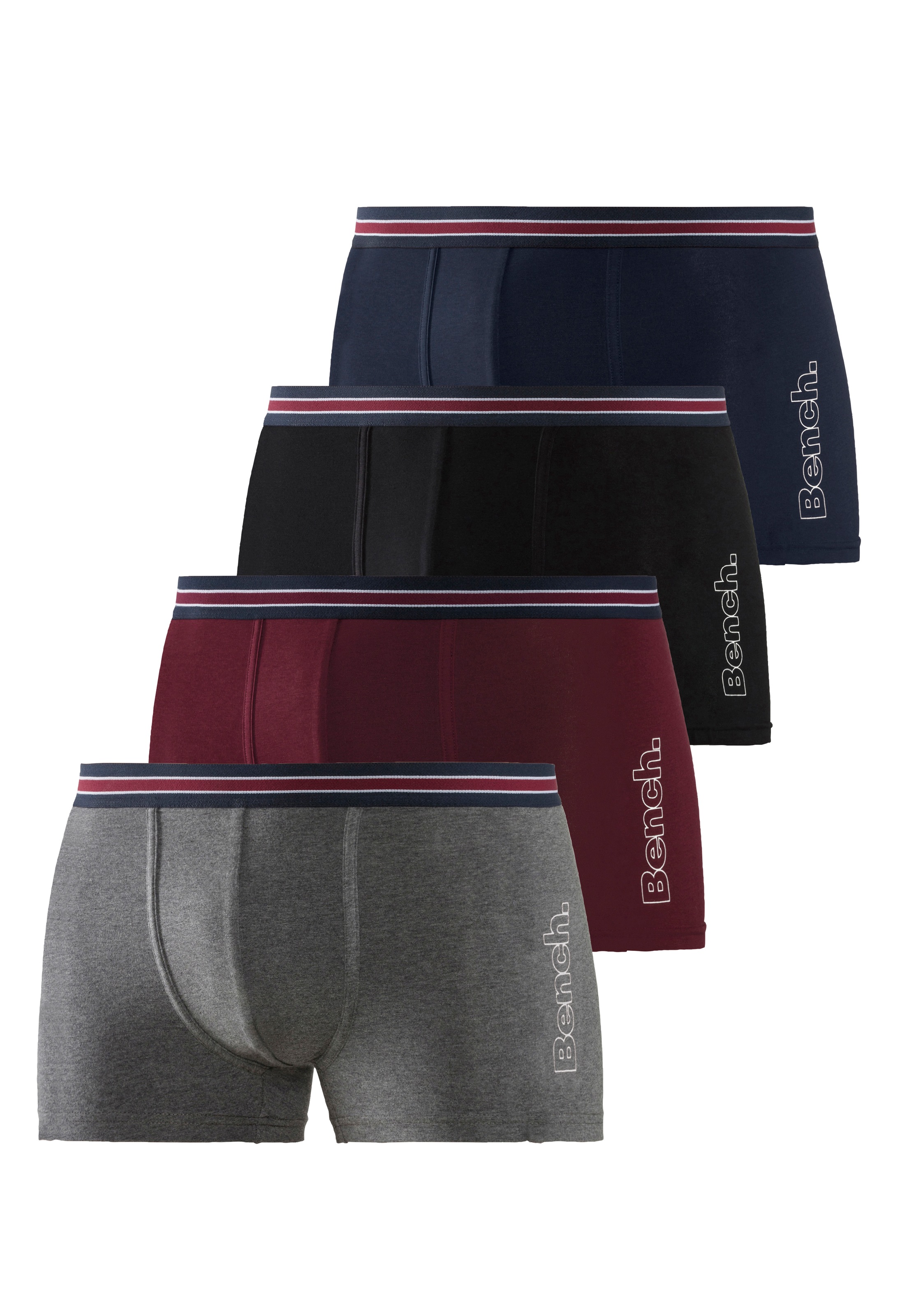 Bench. Boxer "Boxershorts für Herren", (Packung, 4 St.), Unterhosen mit sei günstig online kaufen