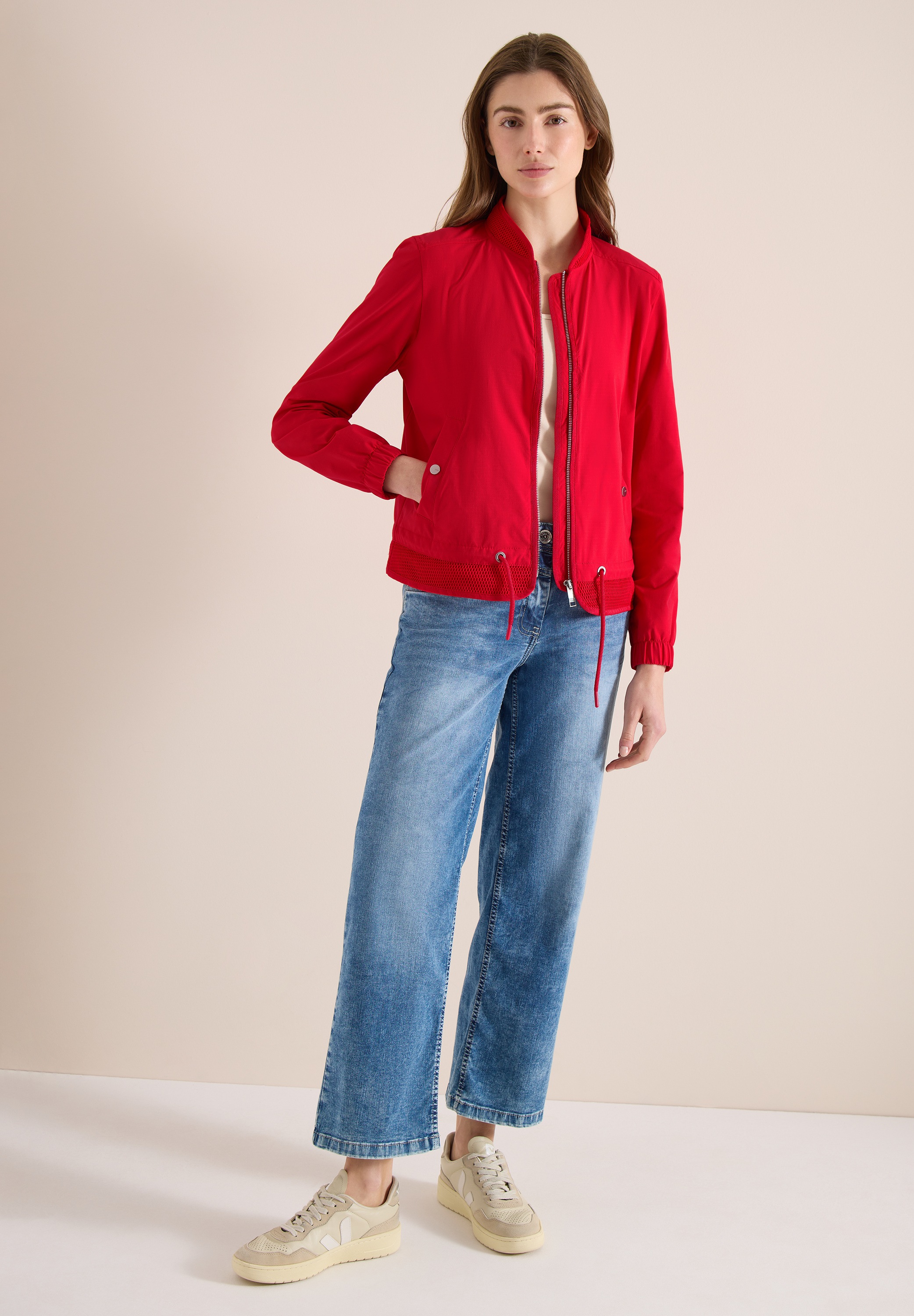 Thumbnail - Cecil Blouson ohne Kapuze Rundhalsausschnitt