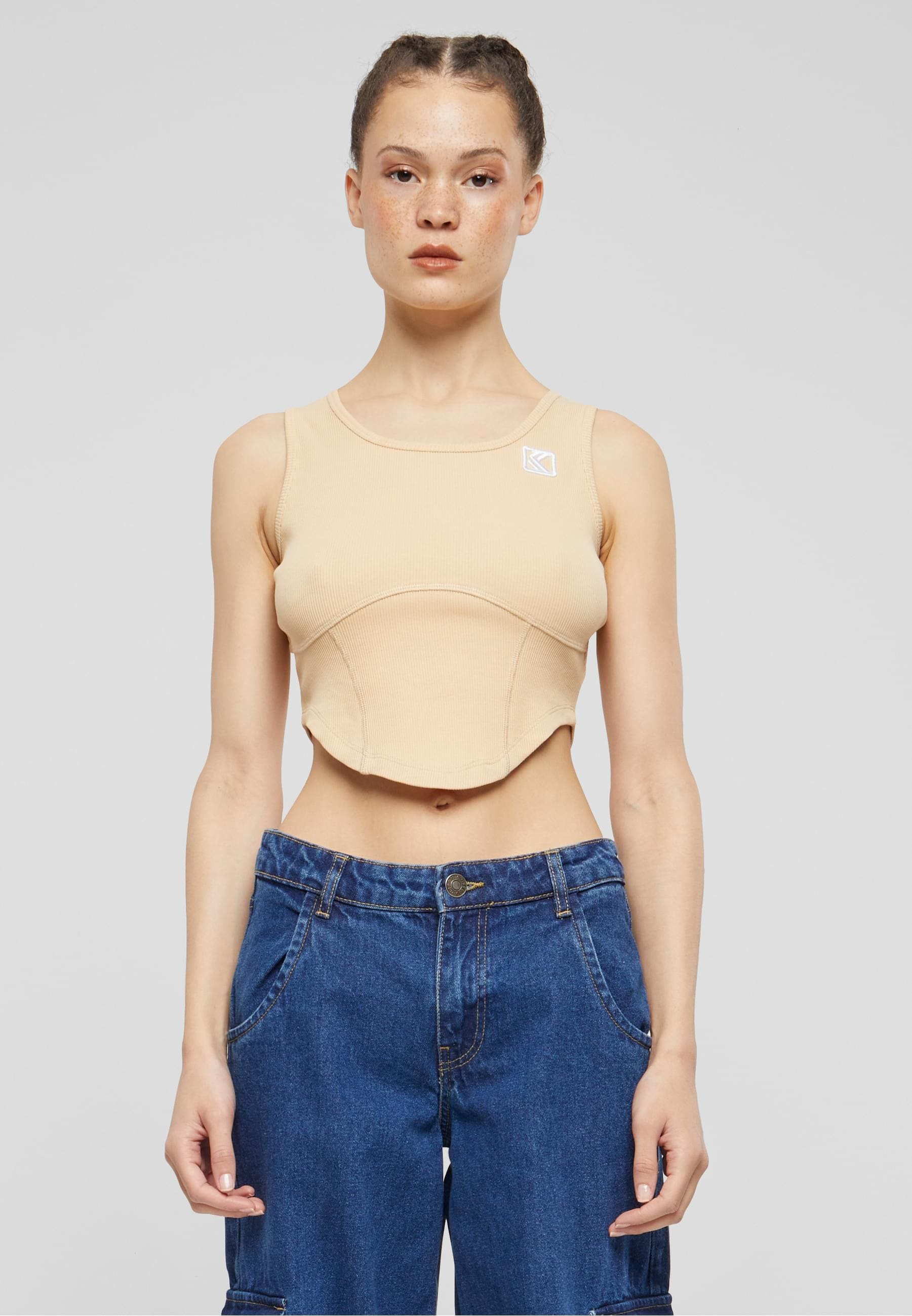 Karl Kani Muskelshirt »Karl Kani Damen KW241-001-2 Karl Kani Og Corset Rib Top«, (1 tlg.)