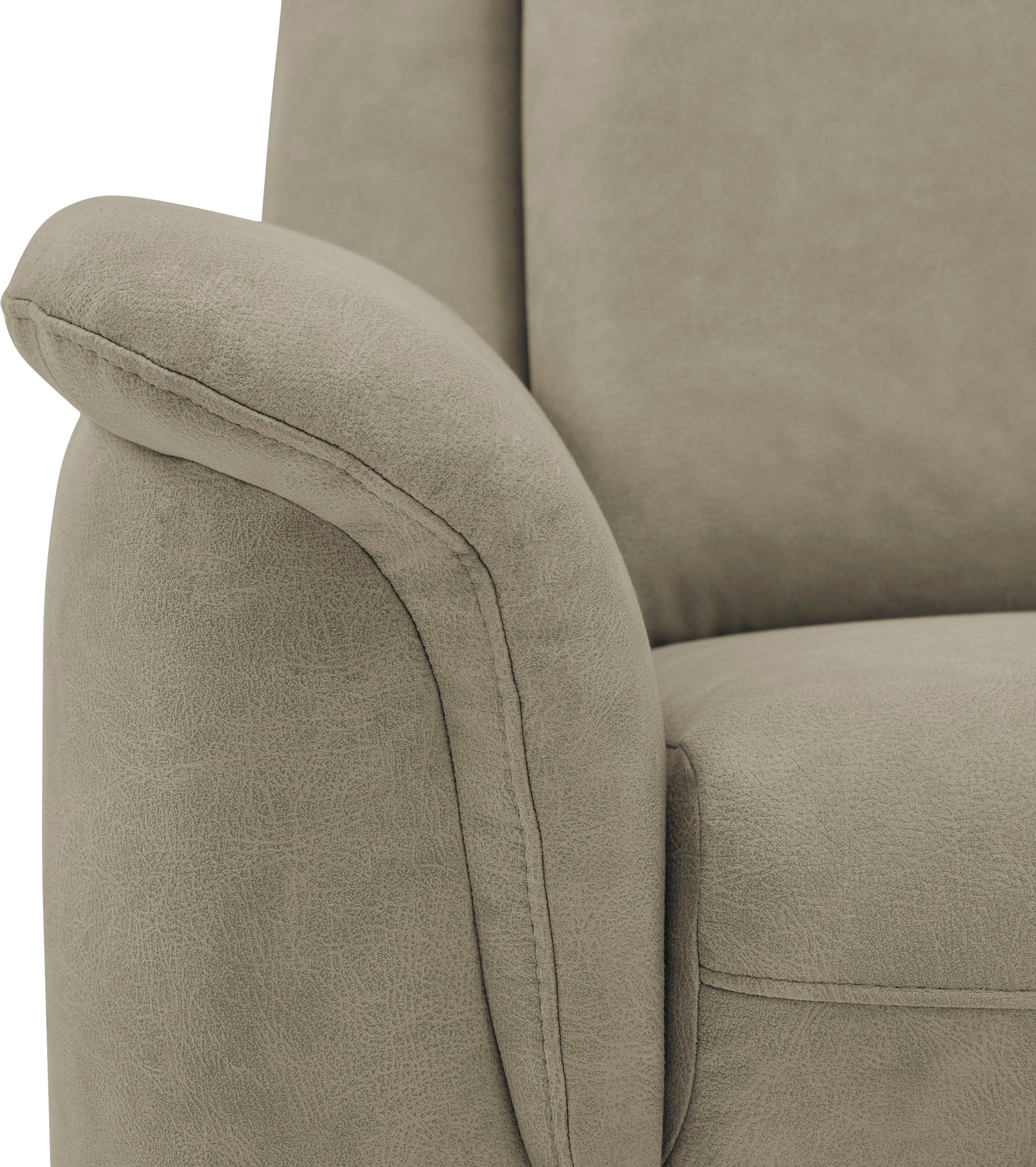 VILLA BECK Ecksofa »Garda L-Form«, (4 St.), inklusive Kopfteilverstellung, Stellmaß 277x245cm