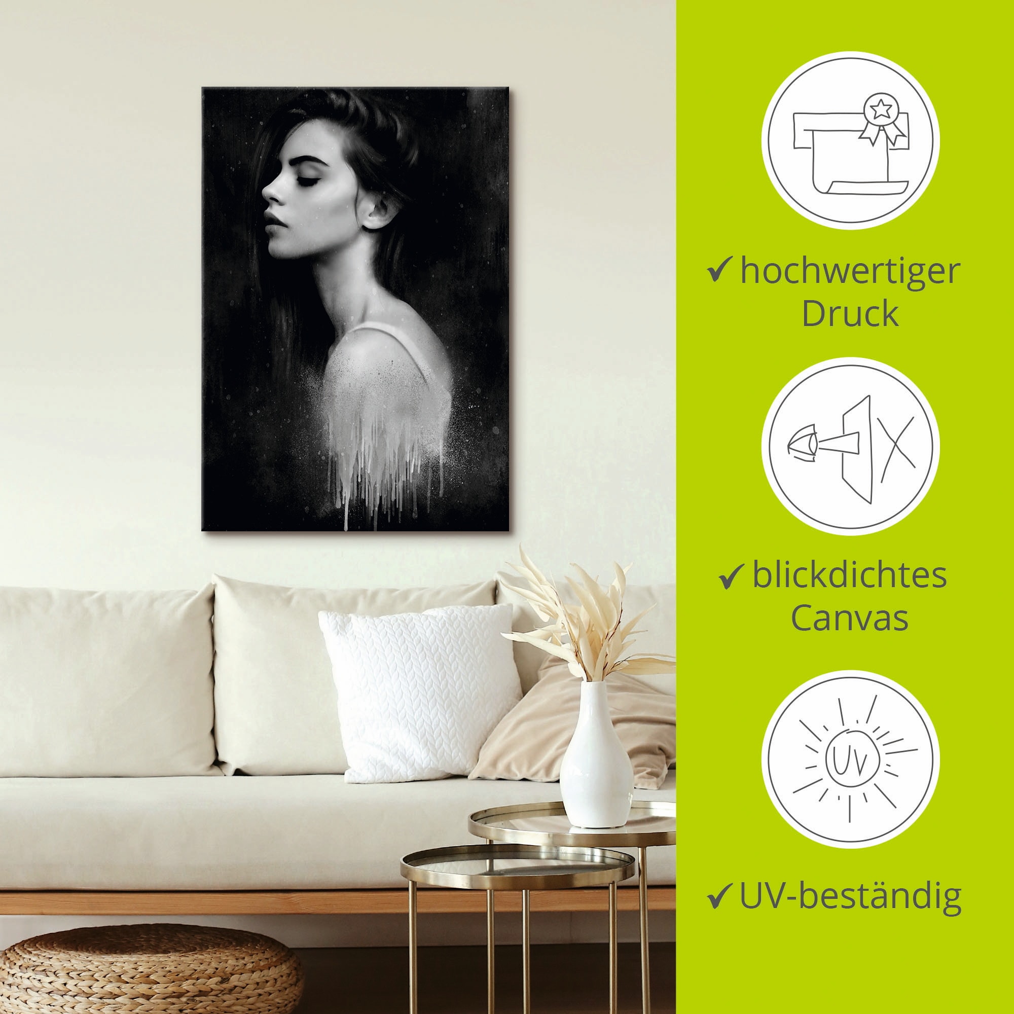 Artland Wandbild »Look at me«, Portrait, (1 St.), als Leinwandbild, Poster in verschied. Größen