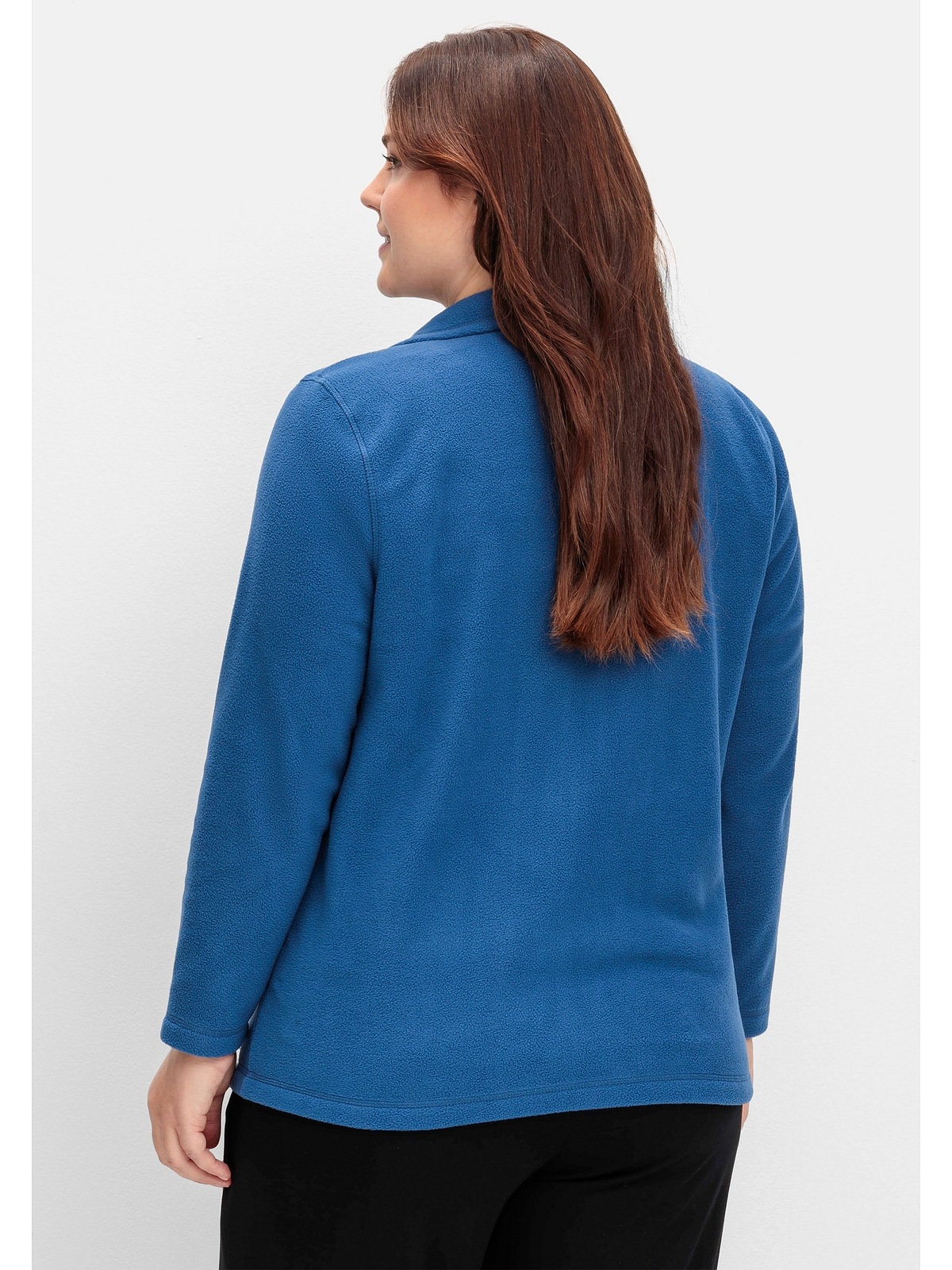 Sheego Strickjacke »Große Größen«, mit Reißverschluss