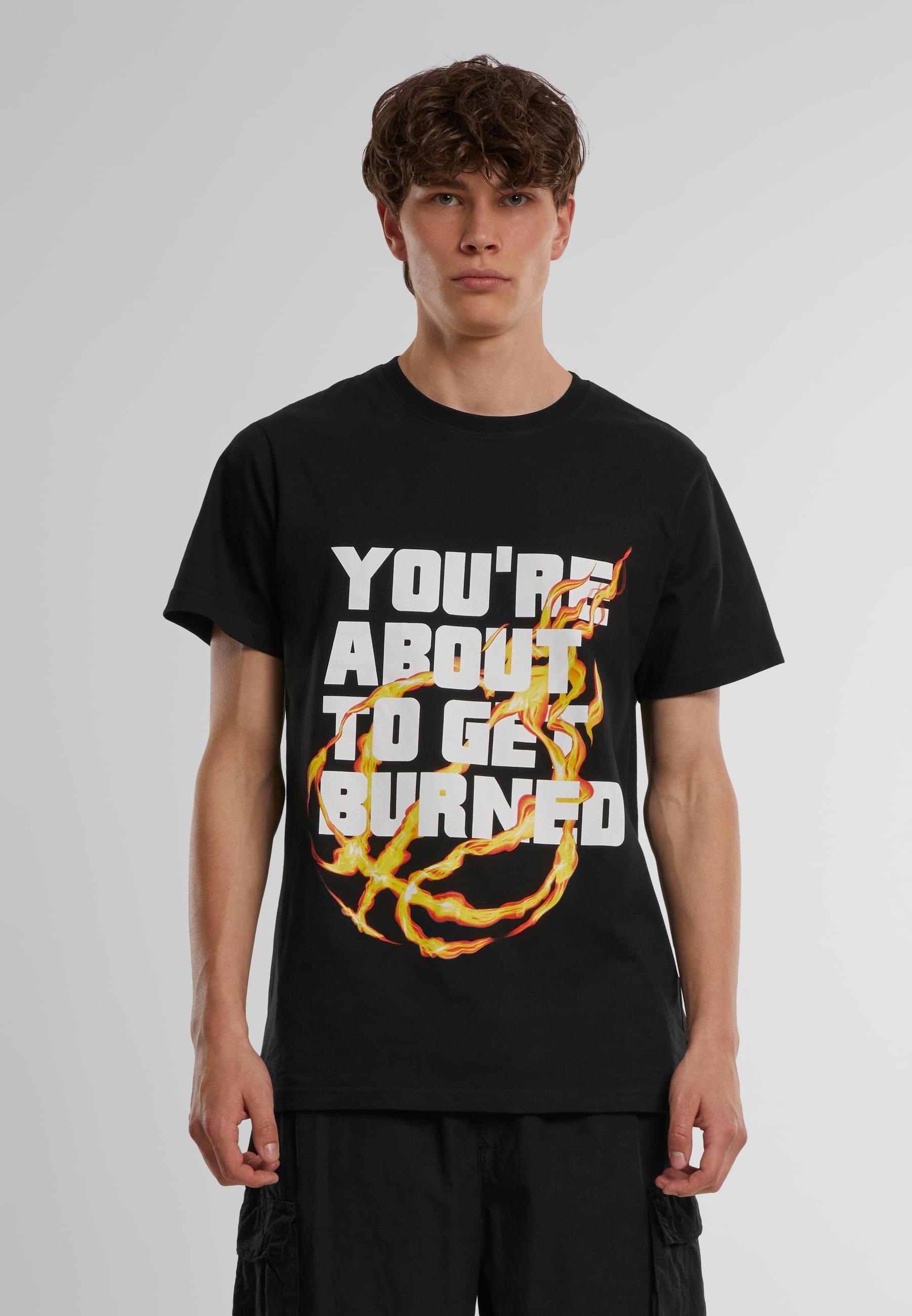 MisterTee T-Shirt »MisterTee Herren You' re About To Get Burned Tee«, (1 tlg.)
