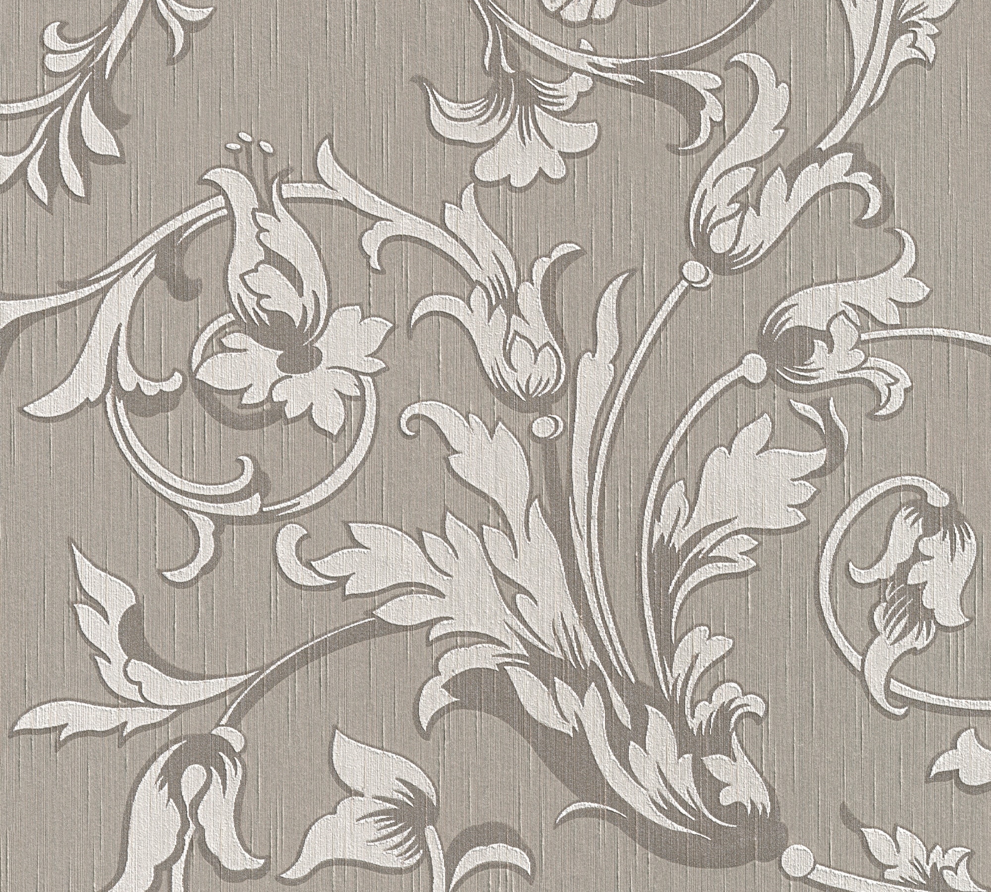 Architects Paper Textiltapete "Tessuto" Barock Floral Gemustert Samtig Blumen-Tapete Floral Tapeten Wohnzimmer Schlafzimmer Küche Flur Design