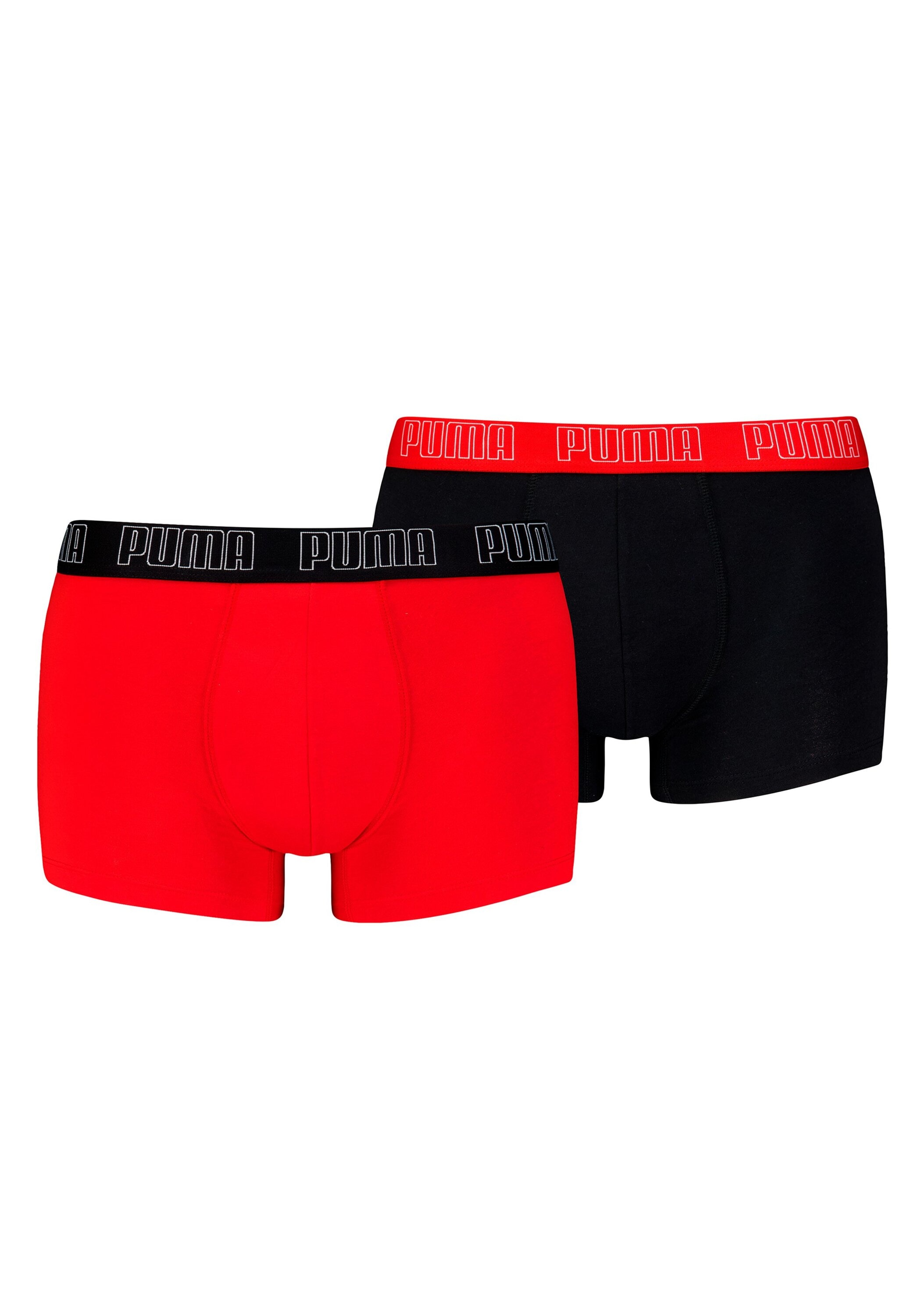 PUMA Herren Boxershorts "Boxershort 2er Pack", Gr. M, schwarz, Obermaterial: 95% Baumwolle CO. 5% Elasthan EL., Unterhosen
