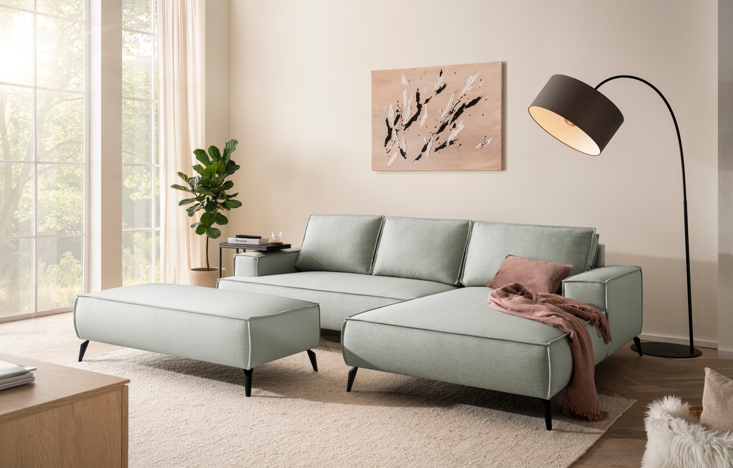 OTTO home Sitzgruppe »TVINNU« Set,  Set, stellbar zum Schlafsofa (Krokodilverbinder)