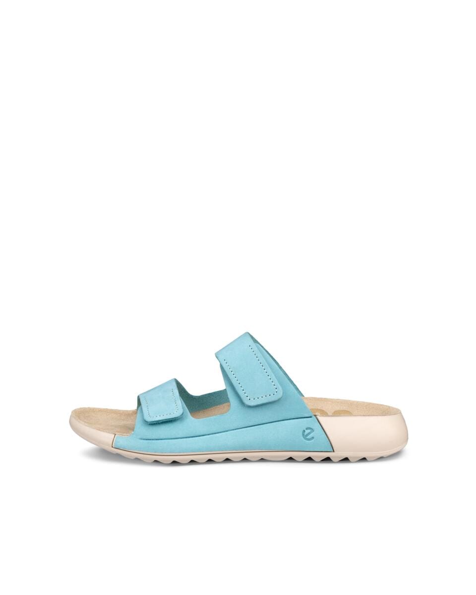 Ecco Pantolette »COZMO W«, Sommerschuh, Schlappen mit zwei Klettverschlussriemen
