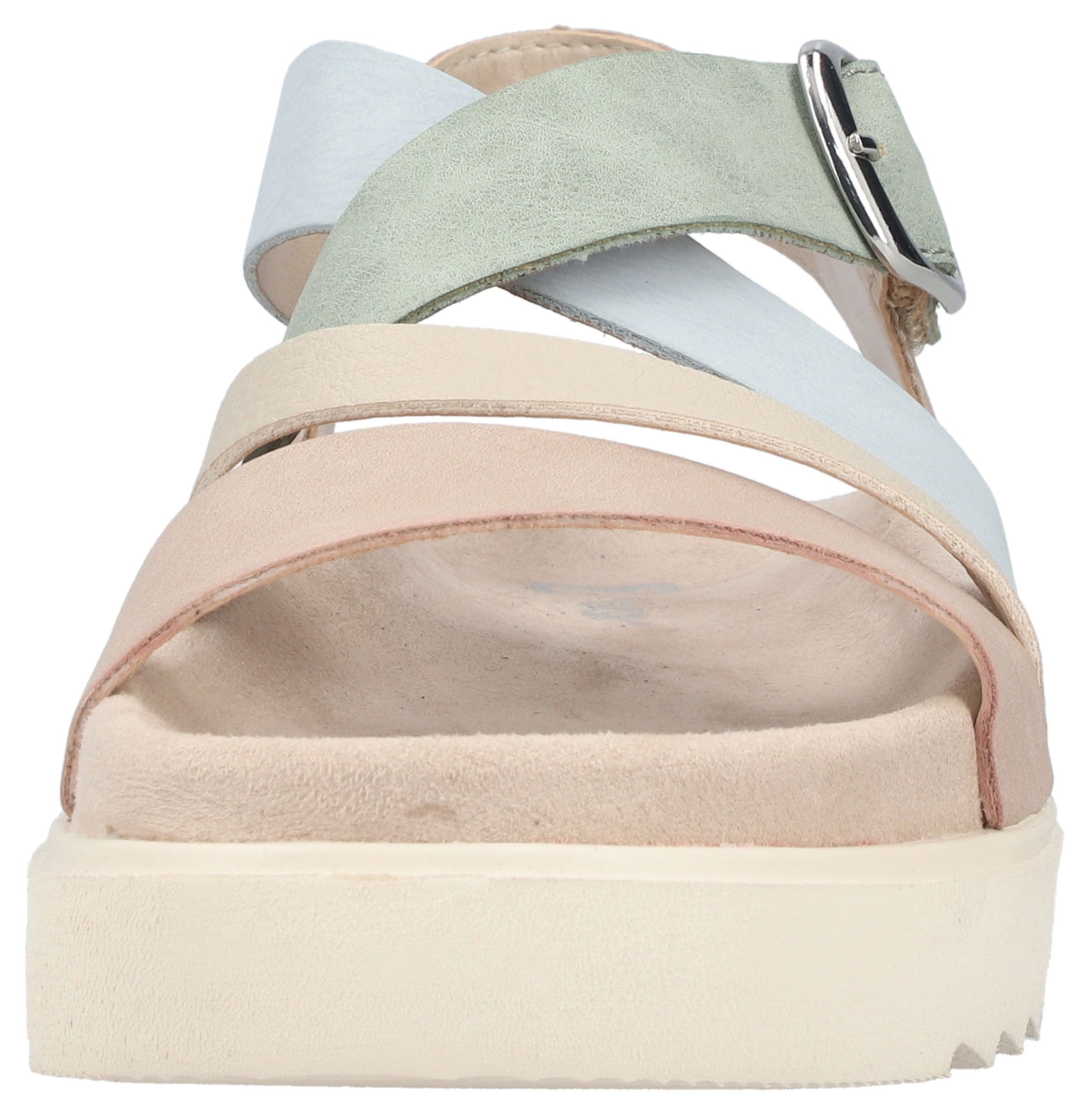 Rieker Plateausandale  Plateausandale, Sommerschuh mit Klett