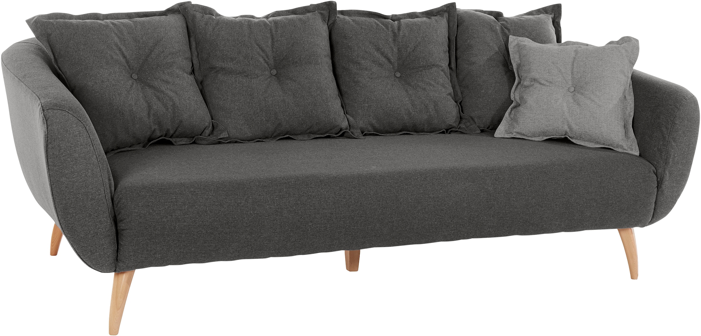 Home affaire 3-Sitzer »Baggio modern und romantisches Design, bequem« Zierkissen inklusive