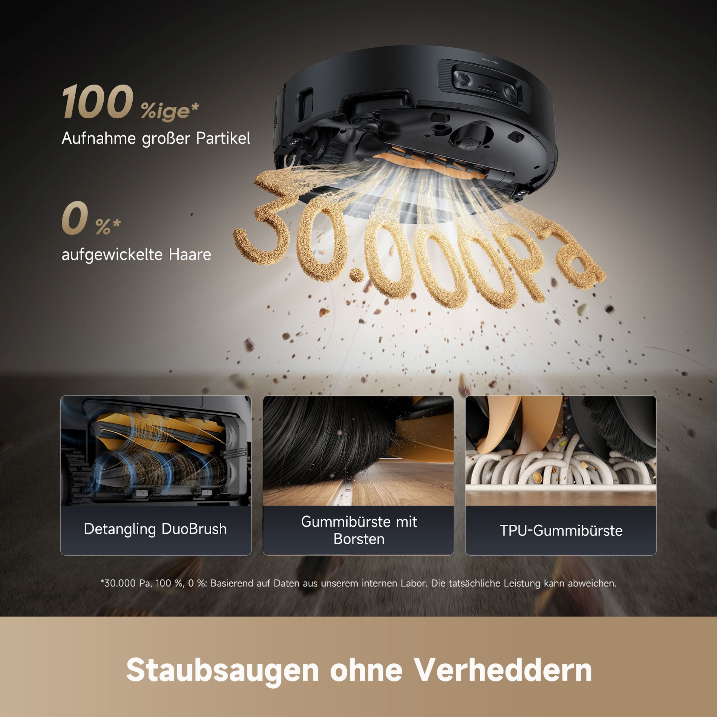 Dreame Saugroboter »mit Wischfunktion Aqua10 Ultra Roller Complete« Warmwasser-Wischsystem, Rollenmopp, überwindet Hindernisse, 30.000 Pa