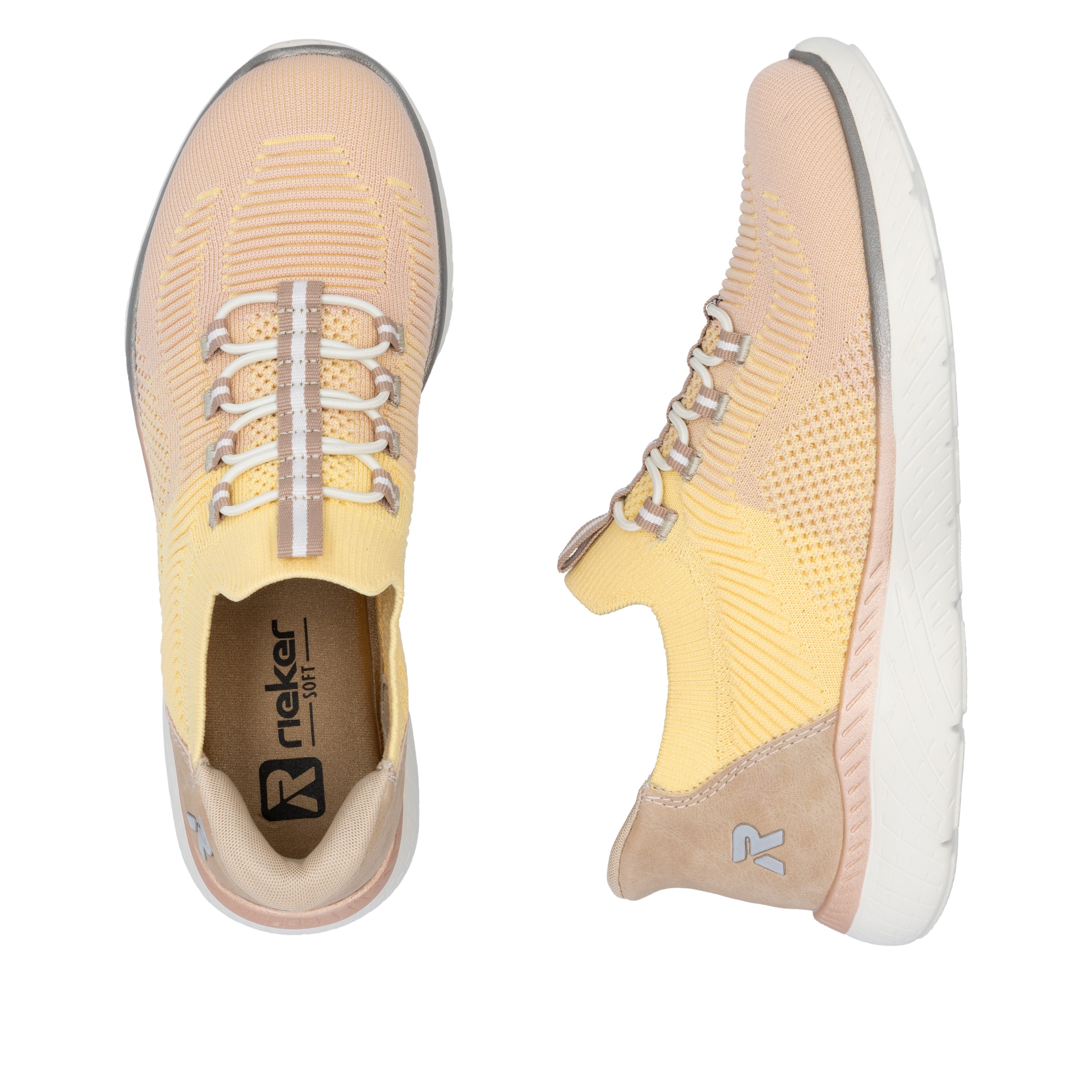 RIEKER Sport Slip-On Sneaker »Ready2GO«, Halbschuh, Freizeitschuh, Slipper mit MemoSoft-Innensohle
