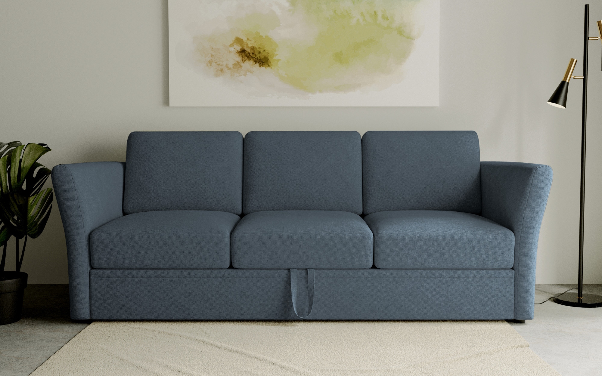 OTTO home 3-Sitzer "Lavars Schlafsofa" mit Bettfunktion, in zwei verschiedenen Bezugsqualitäten