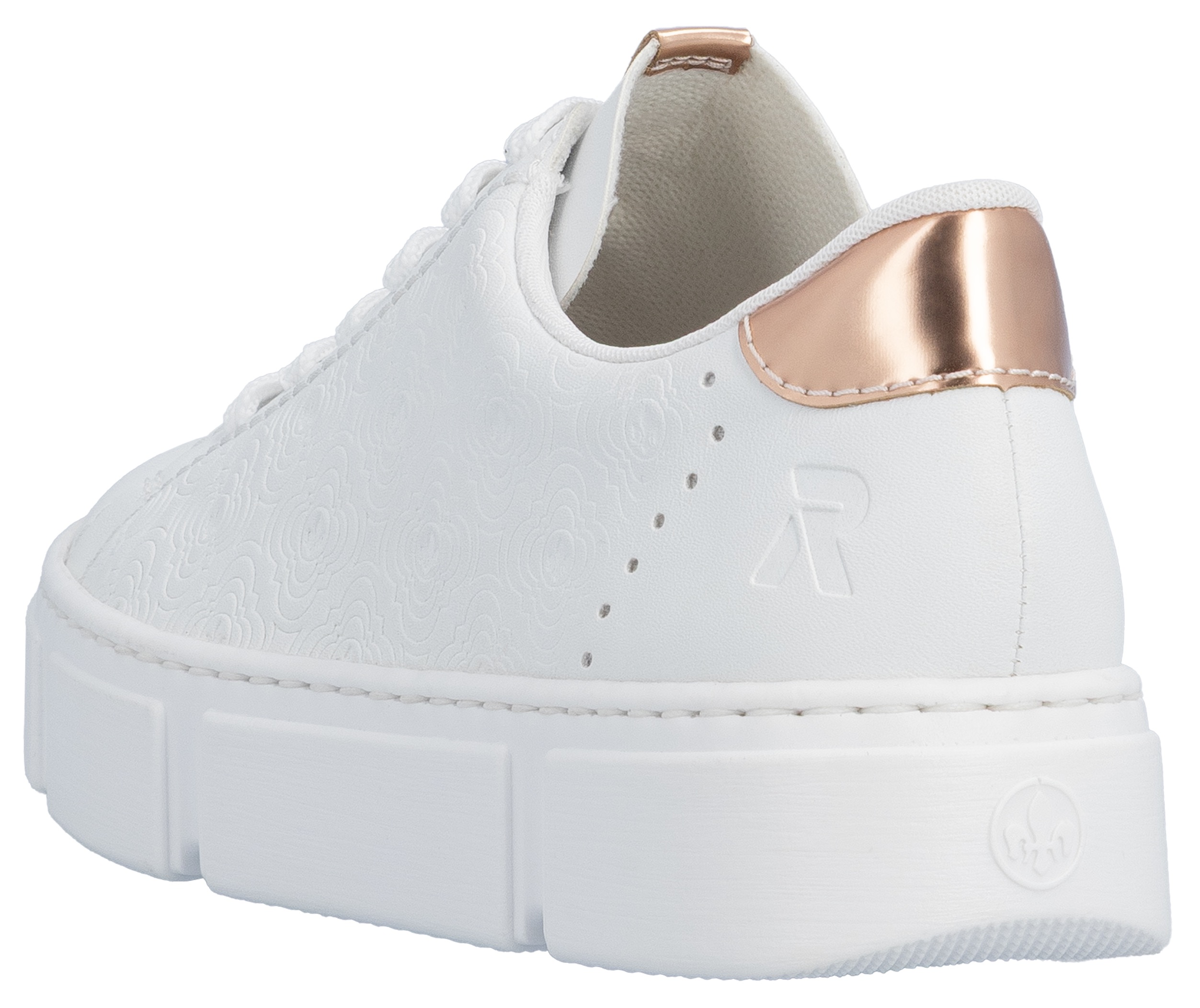 Thumbnail - Rieker Plateausneaker mit metallicfarbenen Akzenten, Freizeitschuh, Halbschuh, Schnürschuh