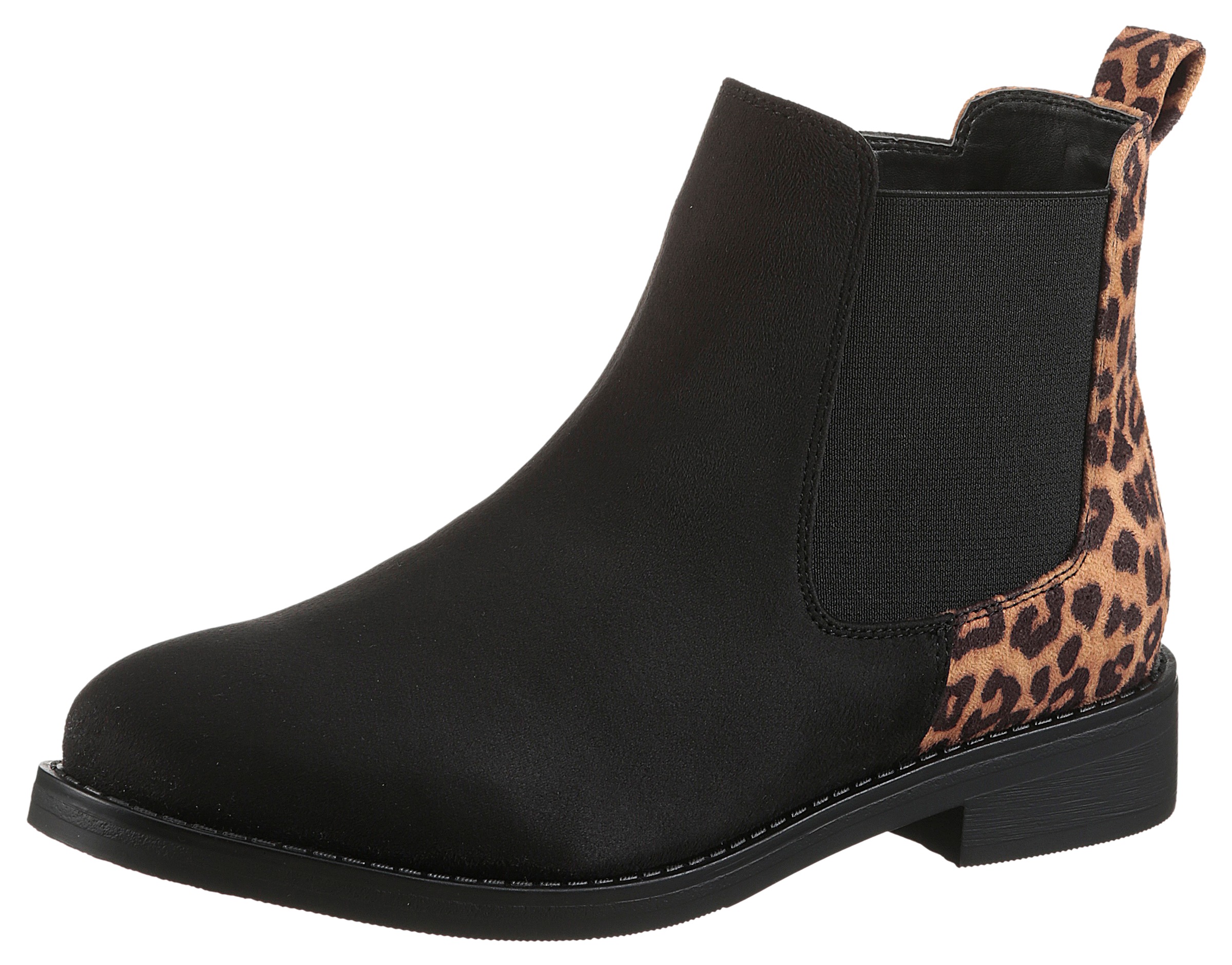 Aniston SHOES Chelseaboots, Stiefelette, Blockabsatz, mit breitem Stretch - günstig online kaufen